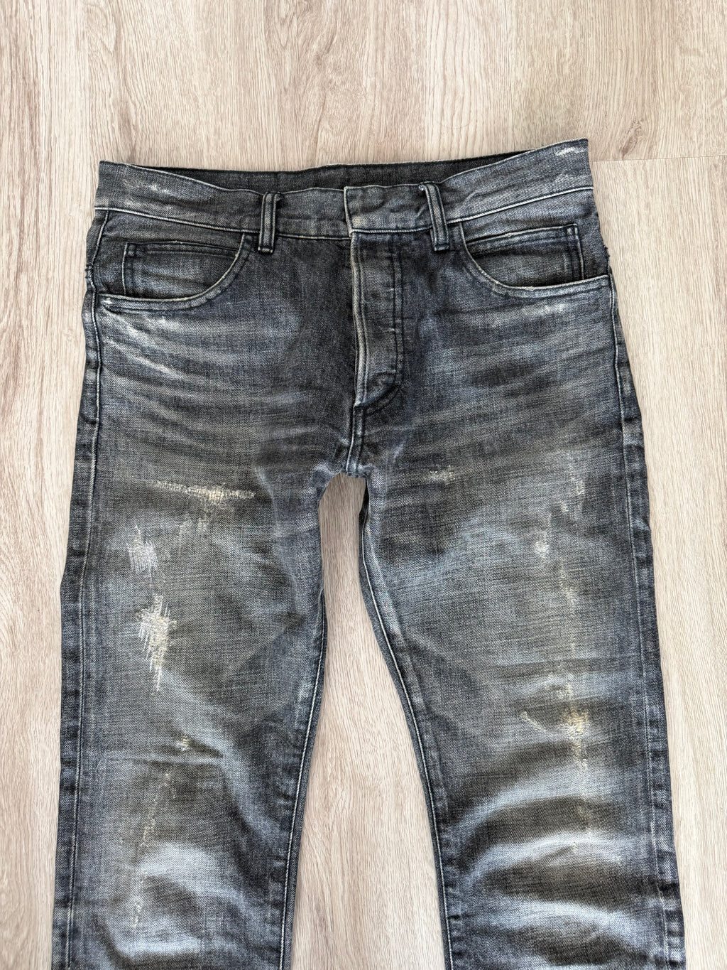 Balmain Homme AW13 Faded Jeans