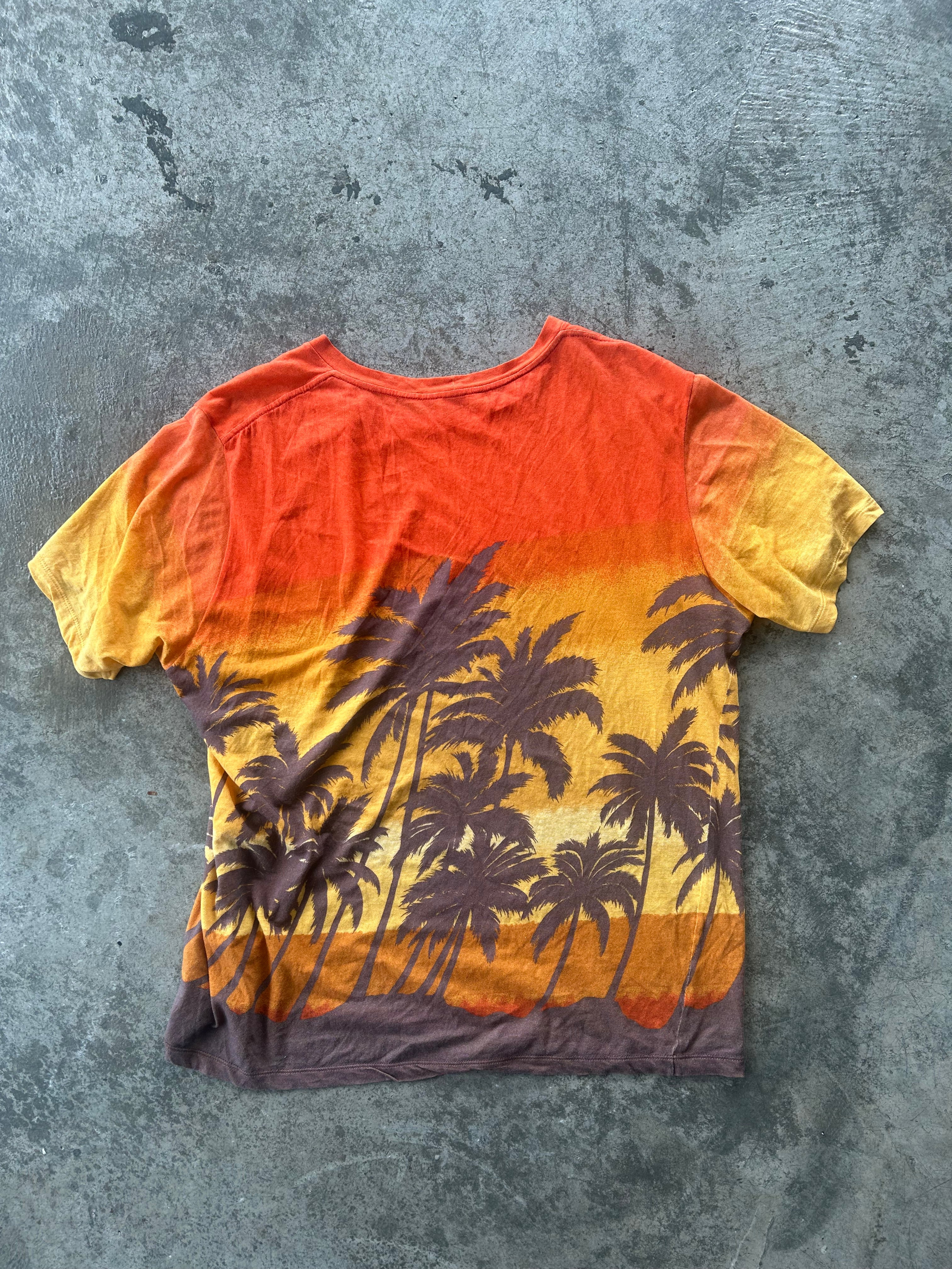Saint Laurent Paris SS16 ‘ Surf Sounds ’ Palm Tree T Shirt