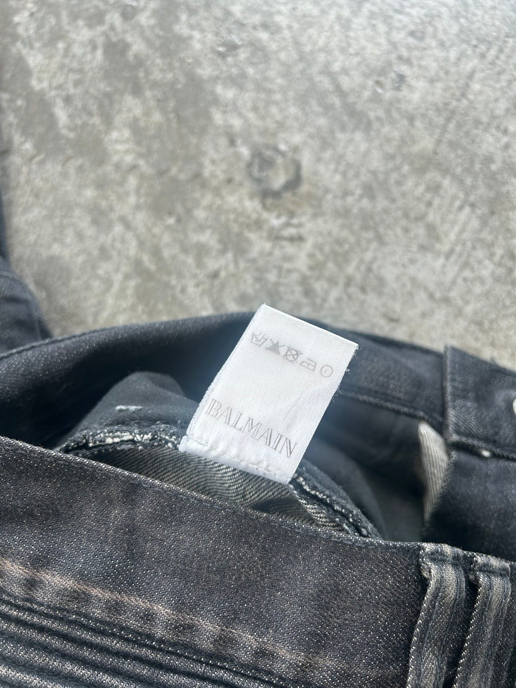 Balmain Homme AW11 Baked Biker Jeans