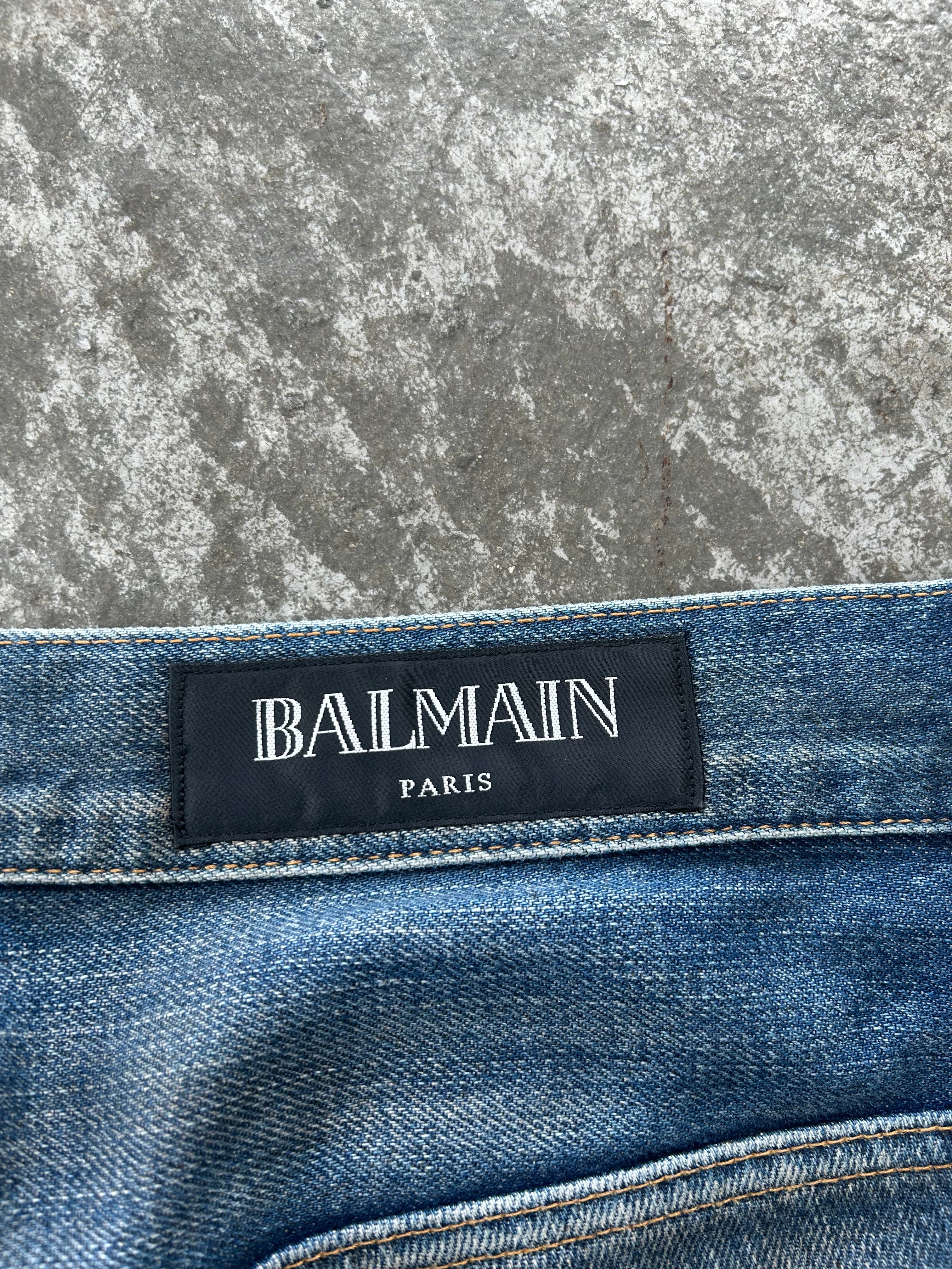 Balmain Homme SS13 Dirty Wash Denim