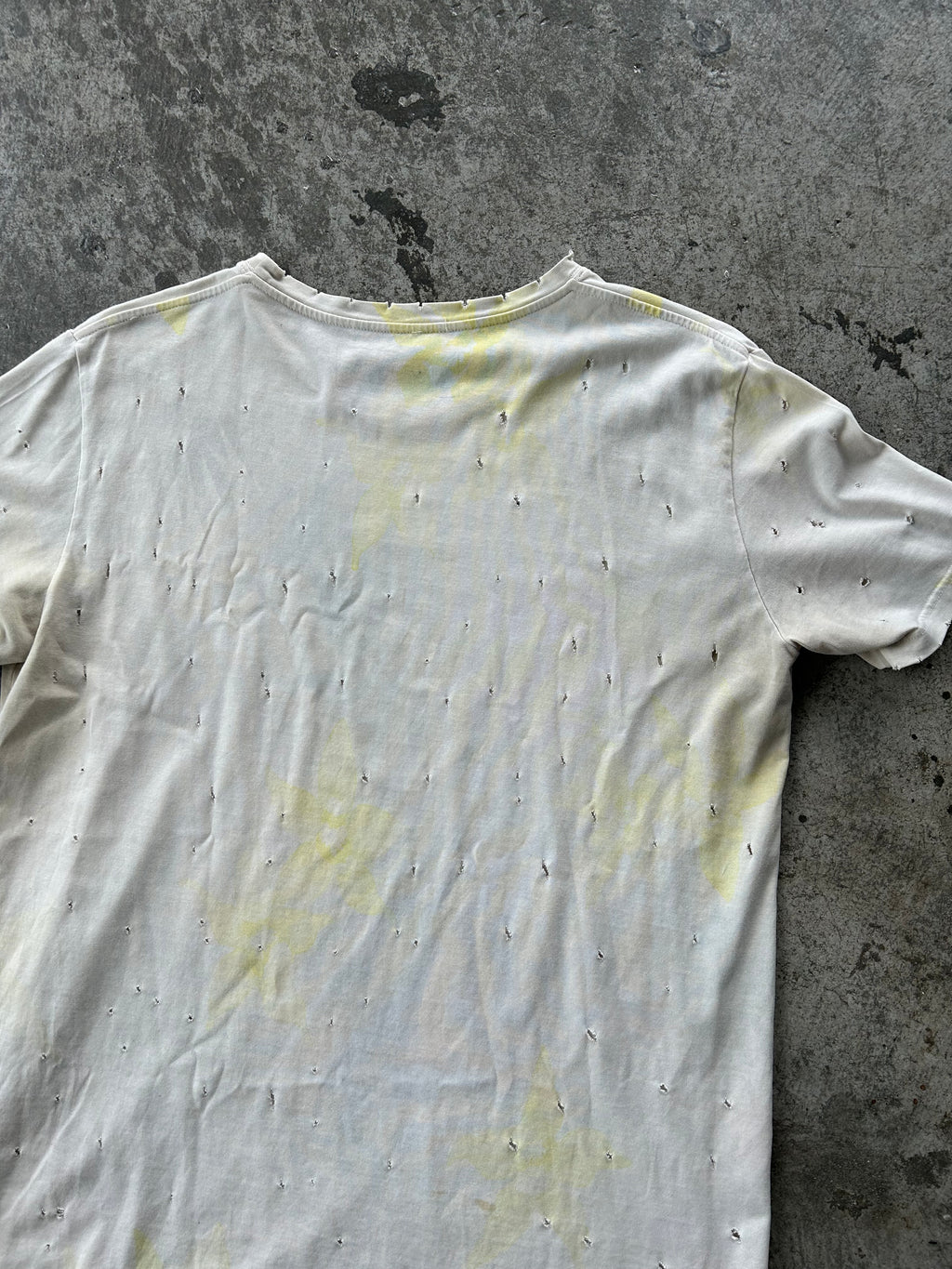 Balmain Homme AW10 Distressed Floral Shirt