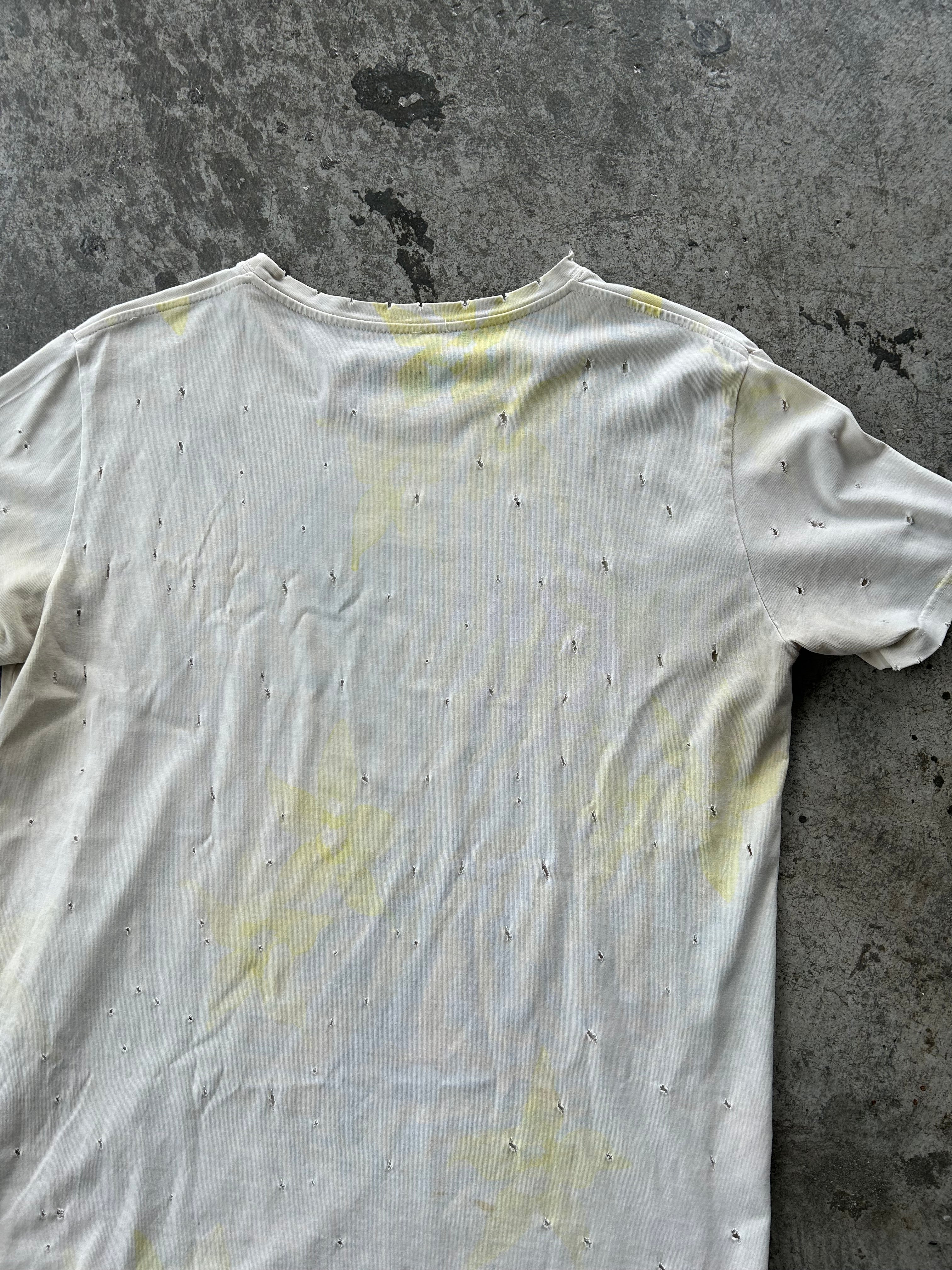 Balmain Homme AW10 Distressed Floral Shirt