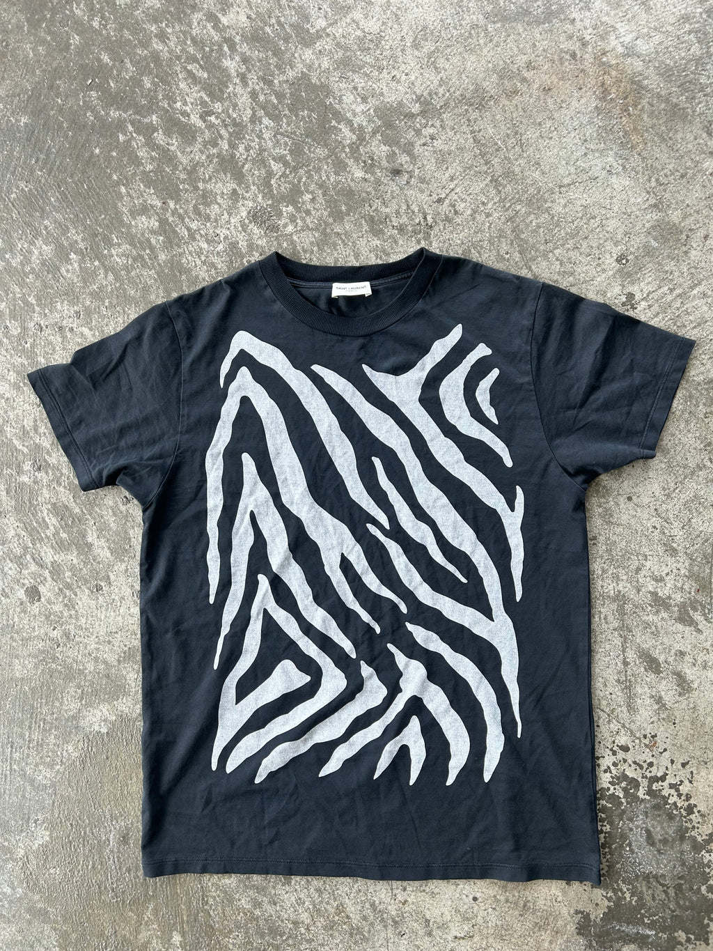 Saint Laurent Paris SS16 Zebra T Shirt