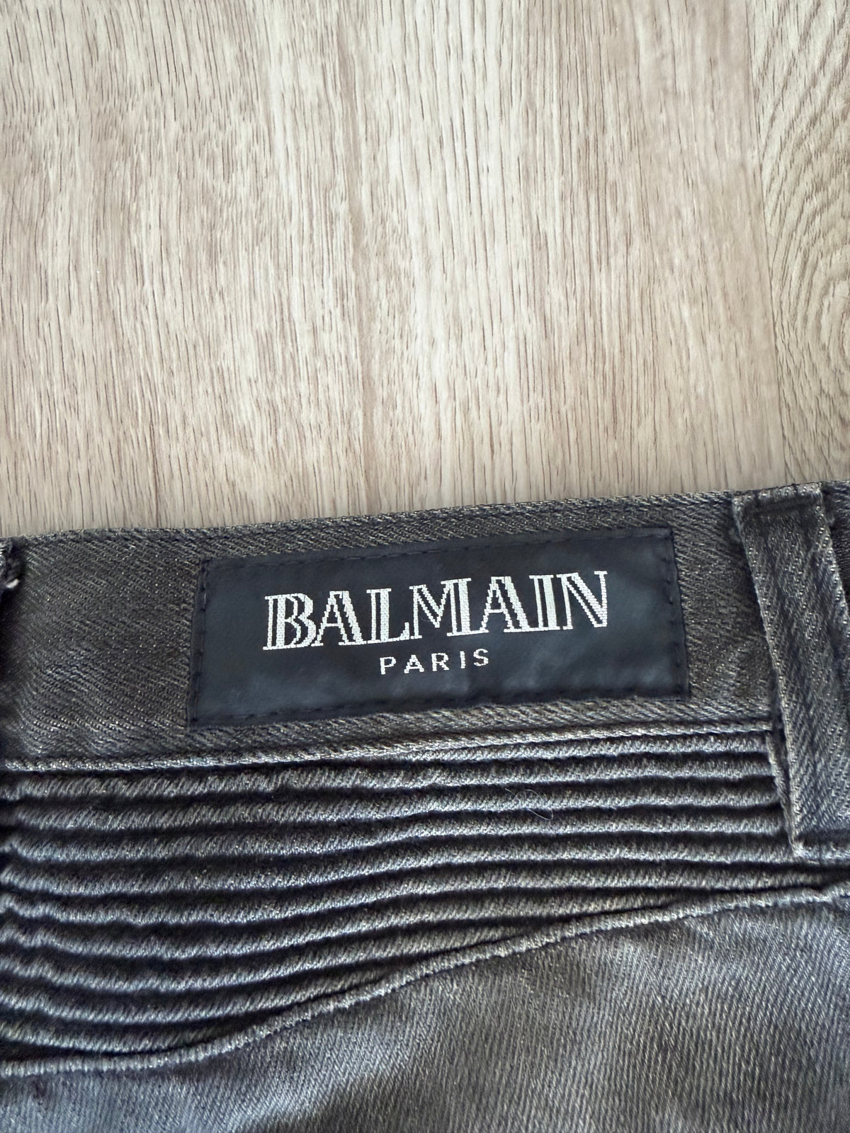 Balmain Homme SS11 Eagle Coin Biker Jeans