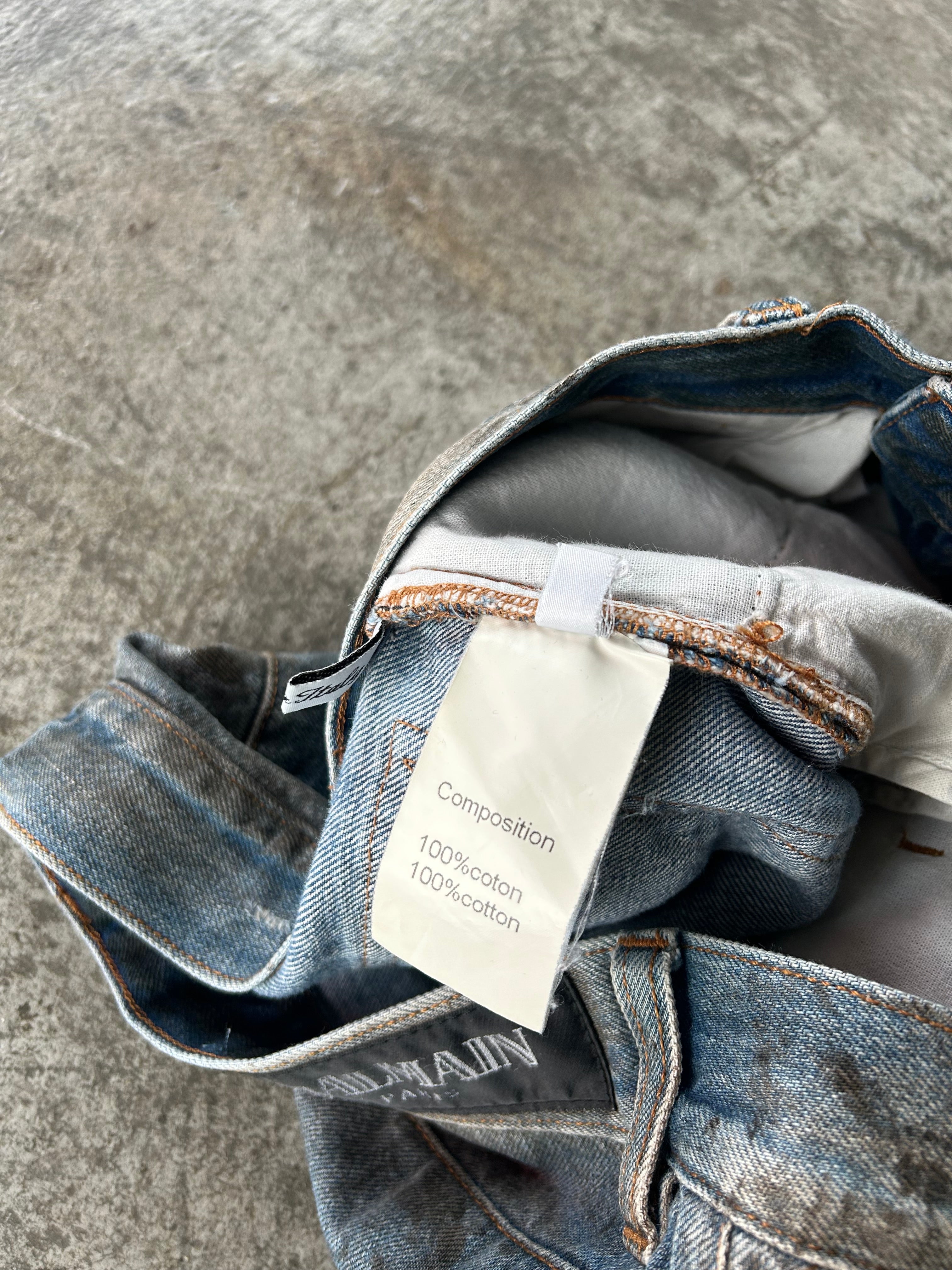 Balmain Homme SS11 Oil Spill Jeans