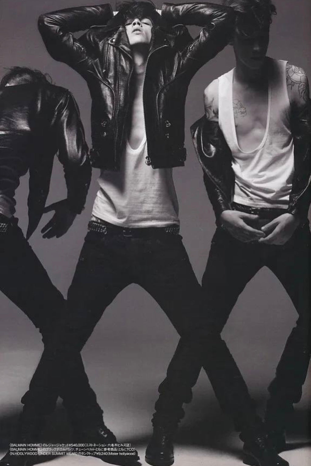 Balmain Homme AW09 Black Biker Jeans