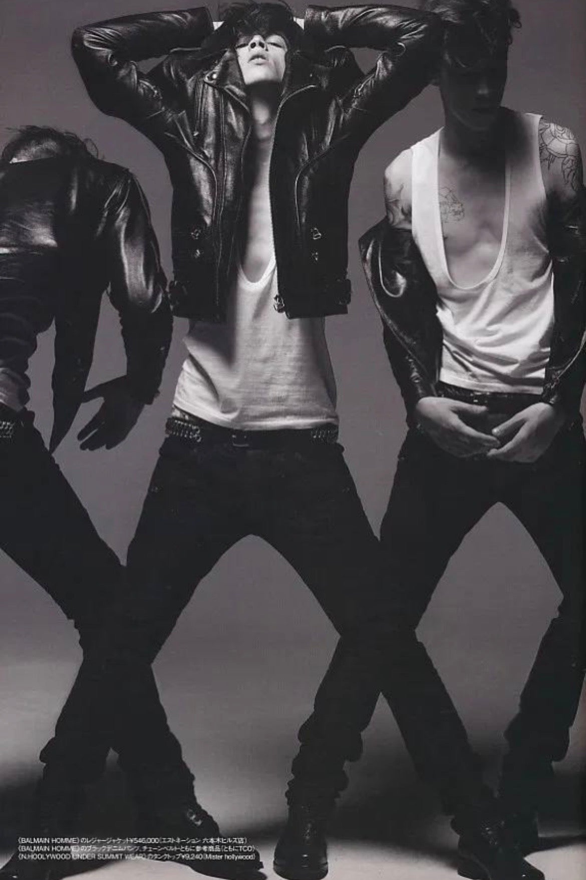 Balmain Homme AW09 Black Biker Jeans