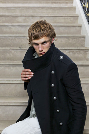 Balmain Homme SS12 Military Peacoat