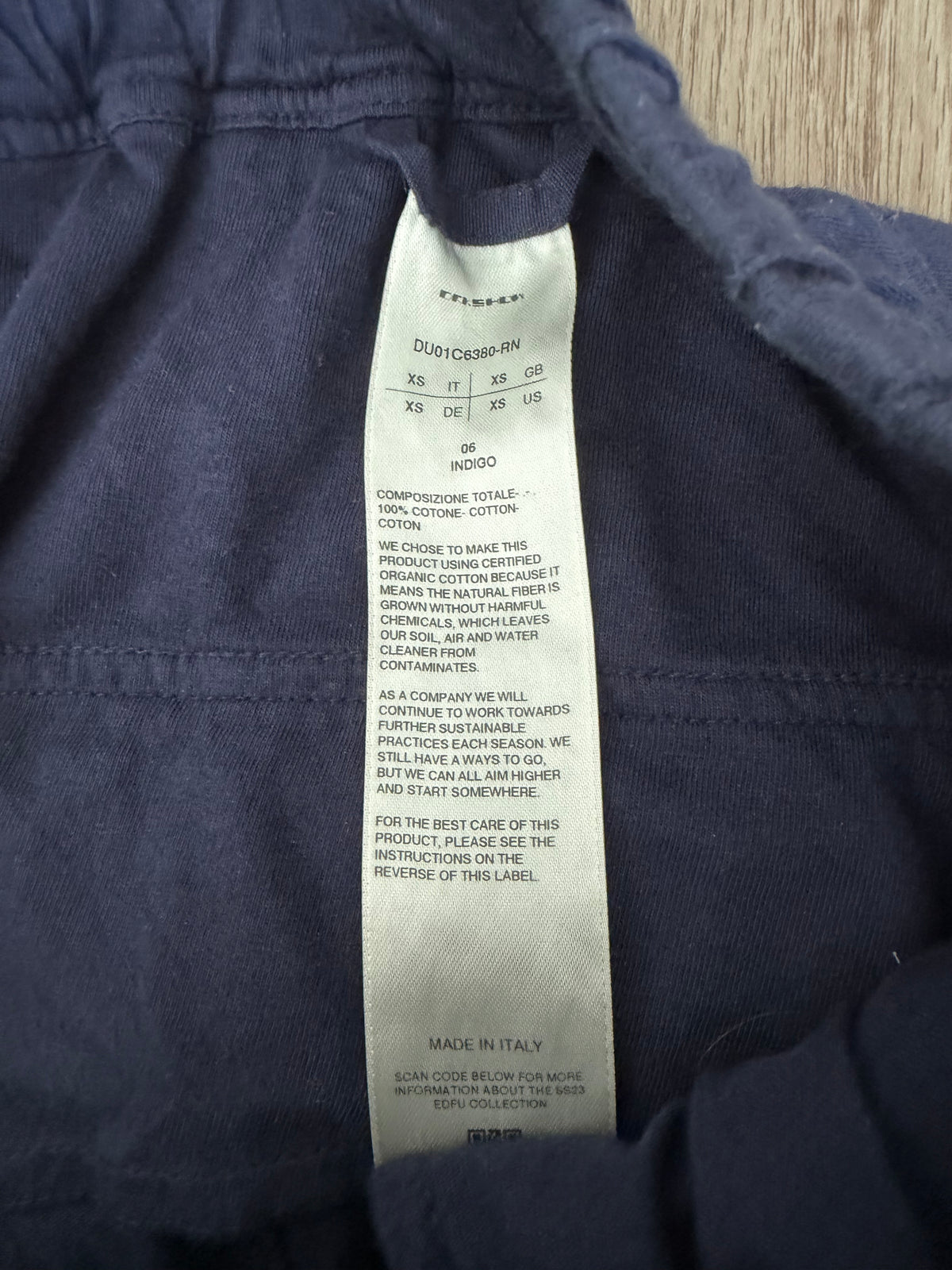 Rick Owen’s DRKSHDW SS21 Indigo Pod Shorts