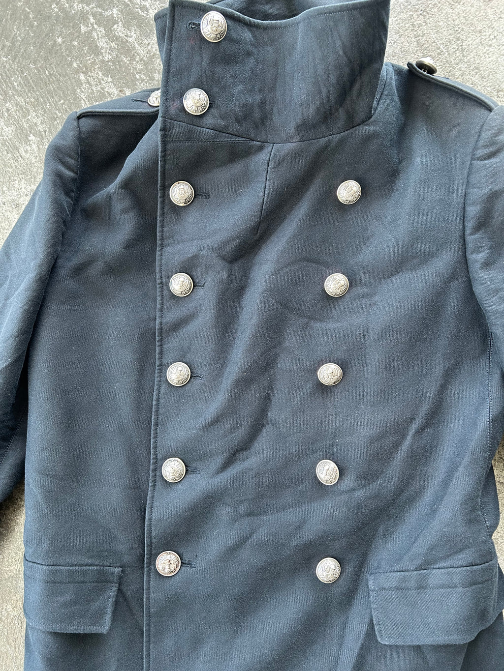 Balmain Homme SS12 Military Peacoat
