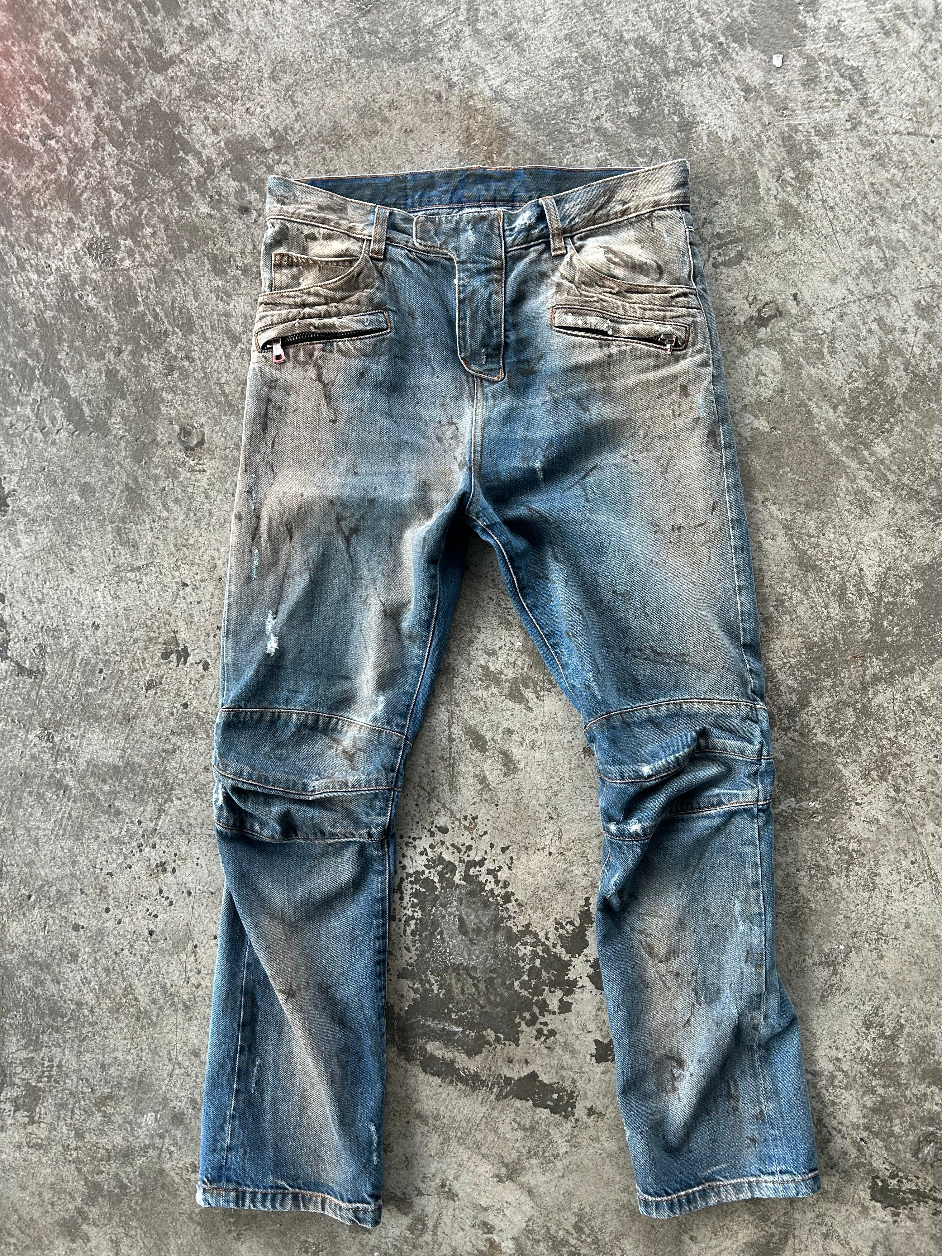 Balmain Homme SS11 Oil Spill Jeans