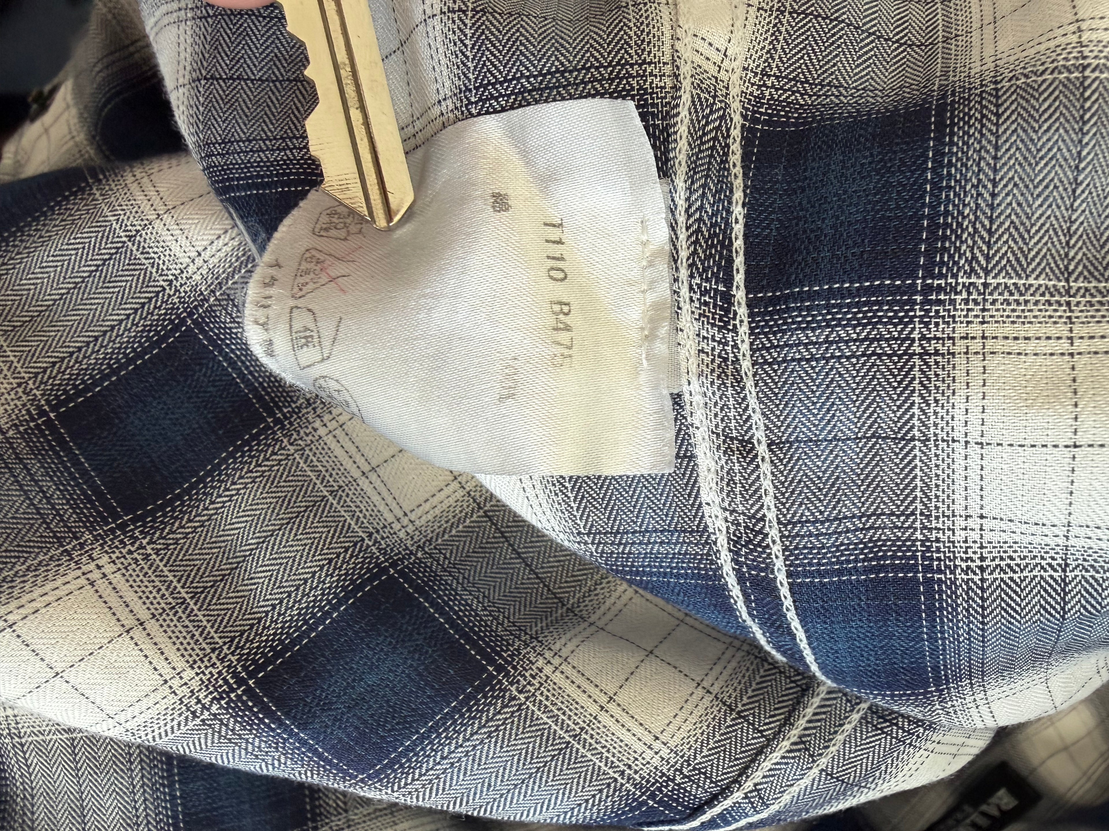 Balmain Homme SS10 Plaid Flannel Shirt