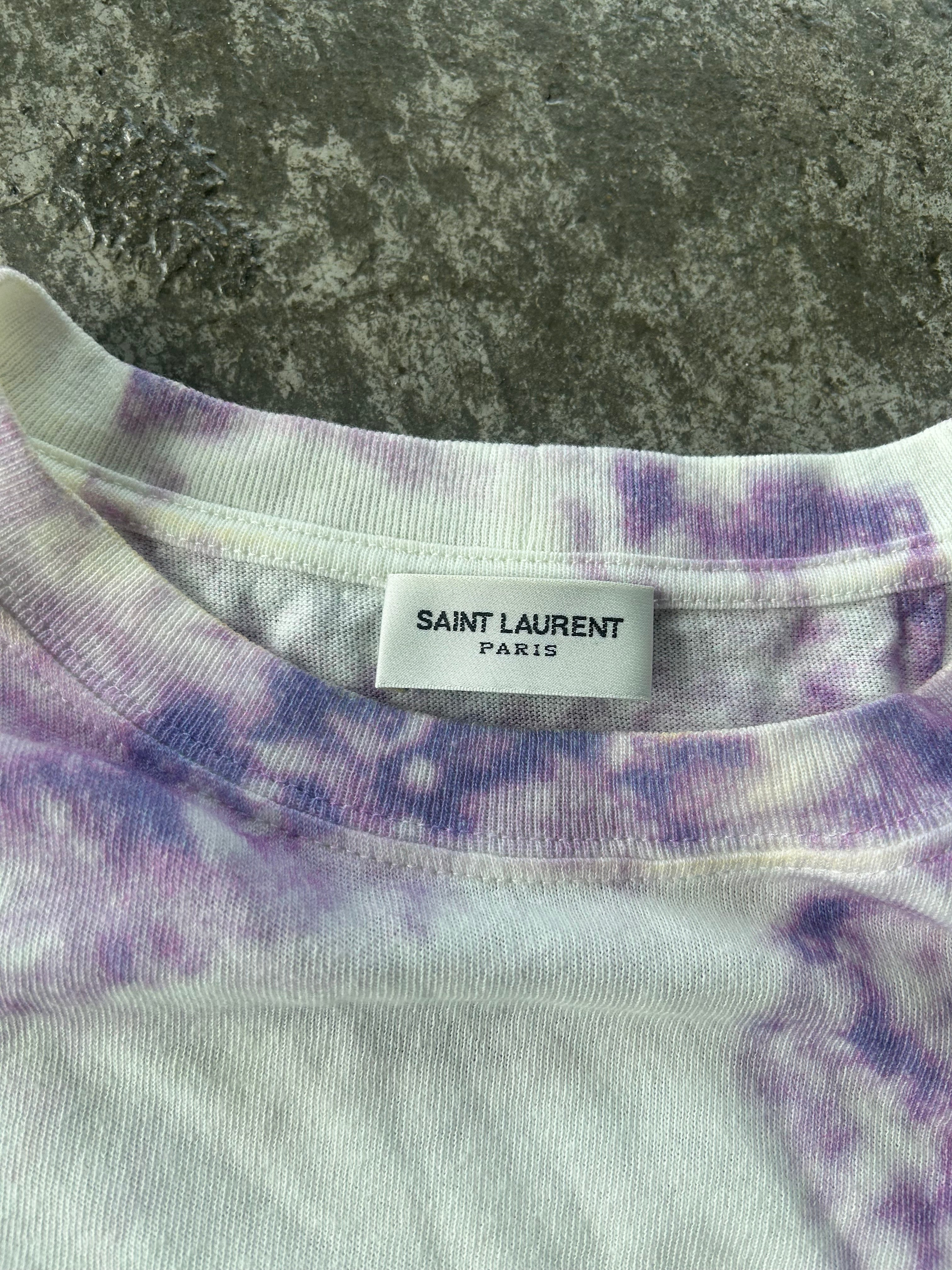 Saint Laurent Paris SS16 Tie Dye T Shirt