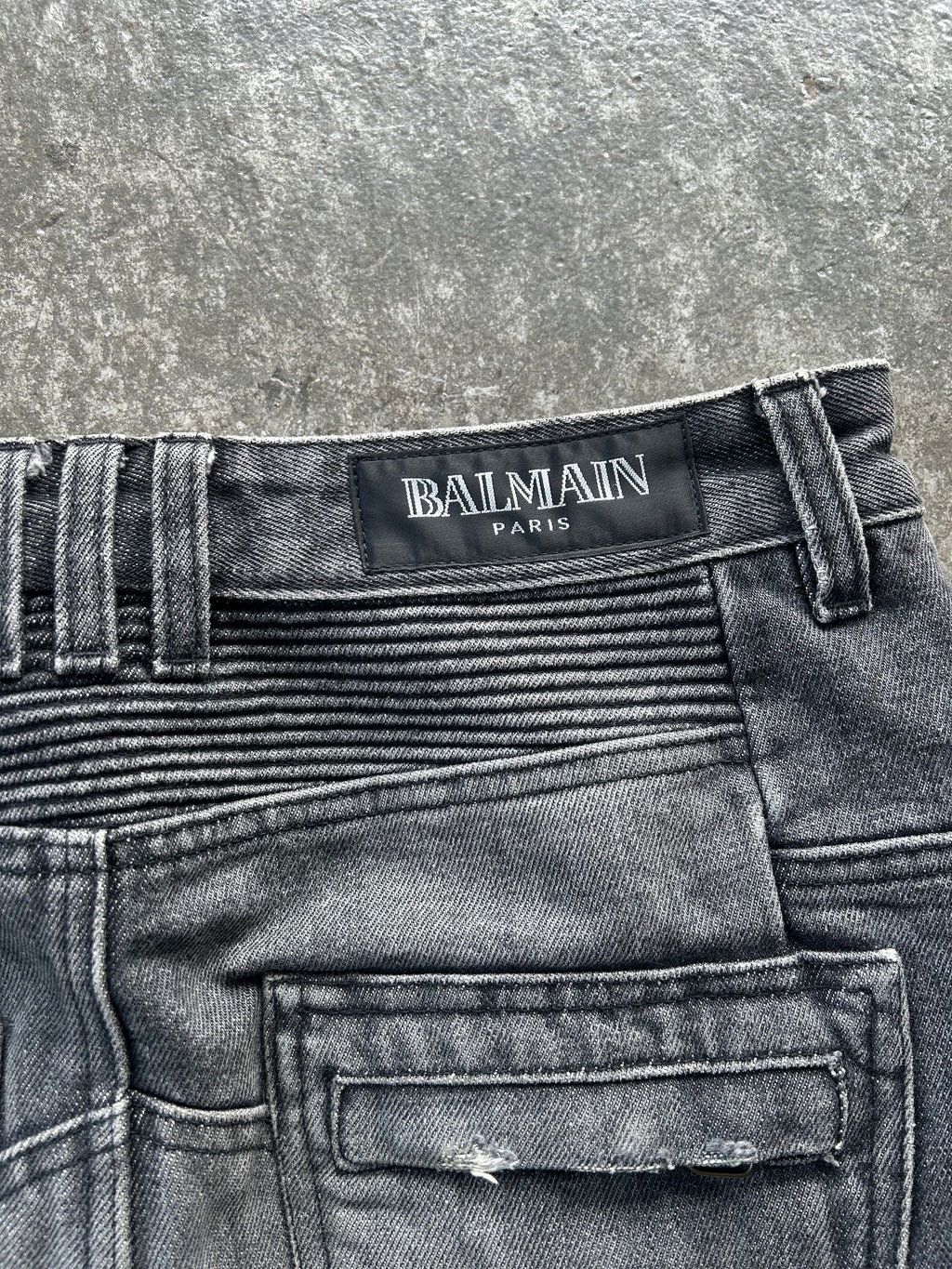 Balmain Homme AW10 Heavy Biker Jeans