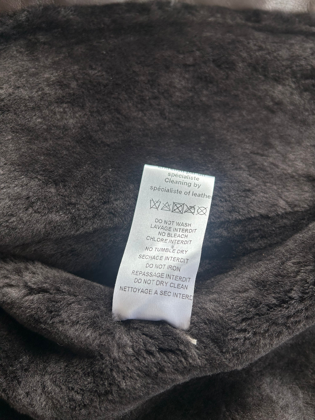 Balmain AW11 Brown Leather Fur Jacket