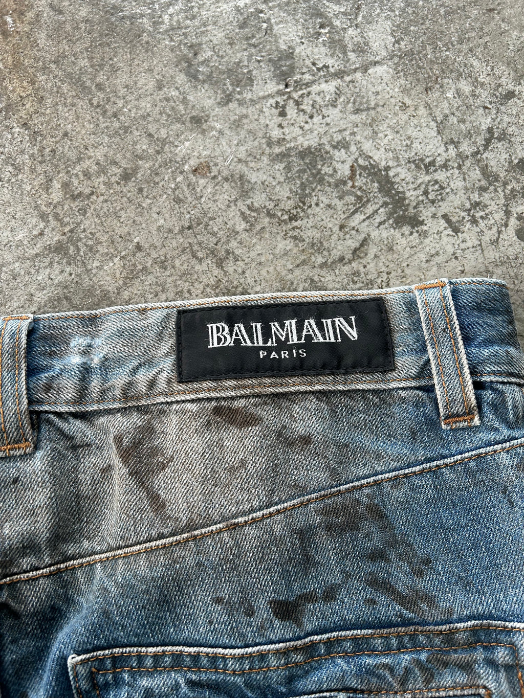 Balmain Homme SS11 Oil Spill Jeans