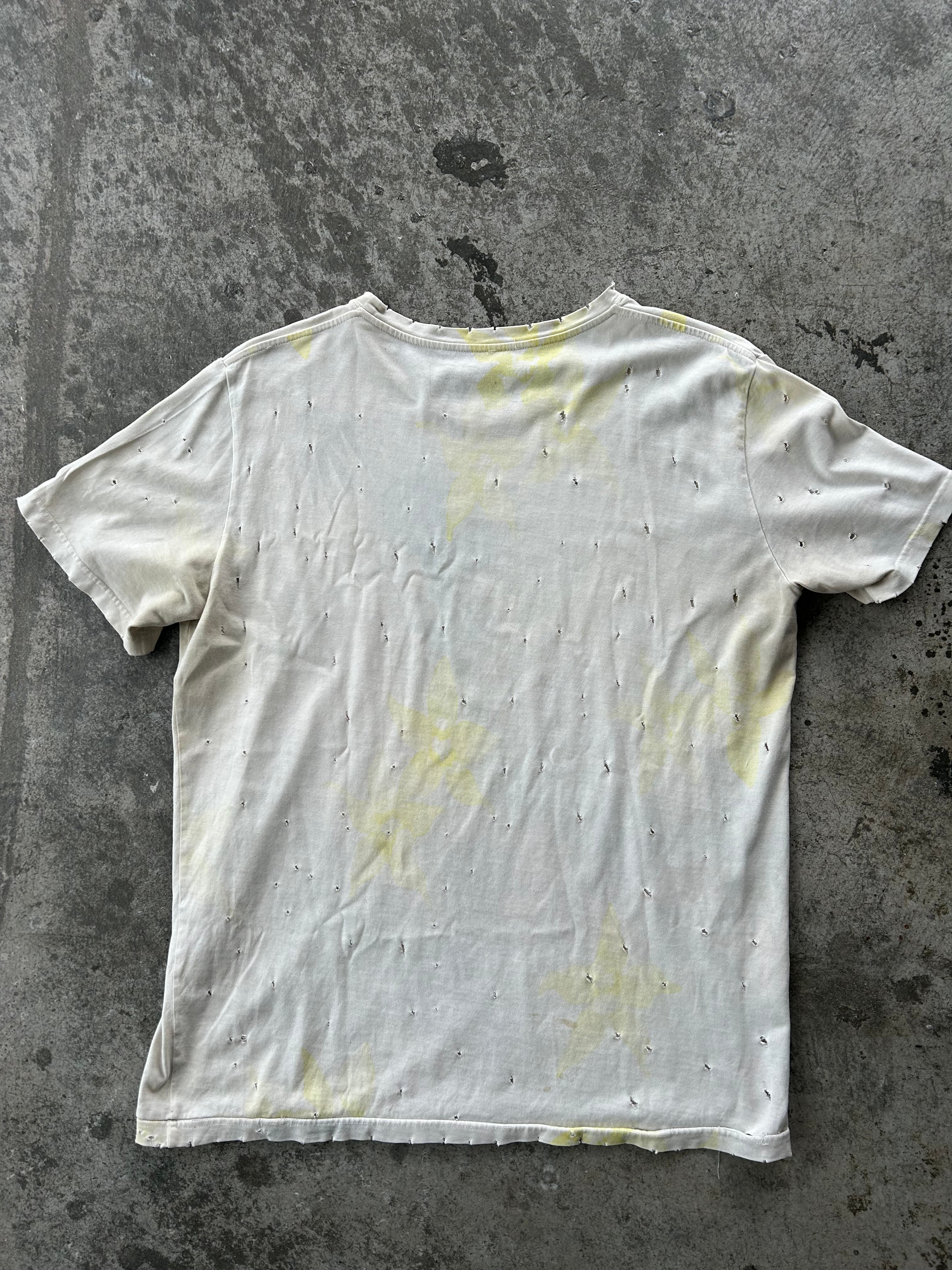 Balmain Homme AW10 Distressed Floral Shirt