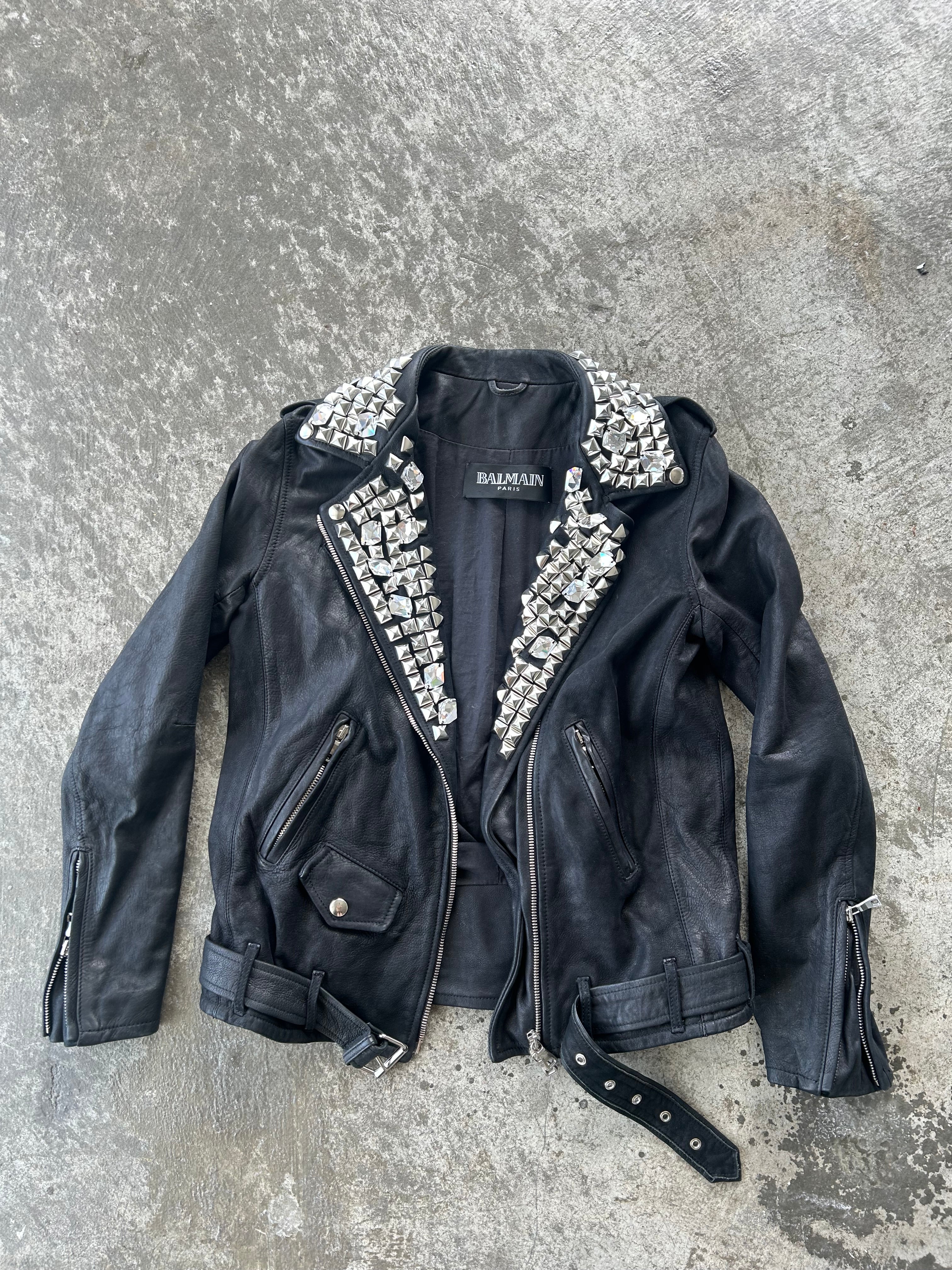 Balmain SS11 Studded Leather Jacket