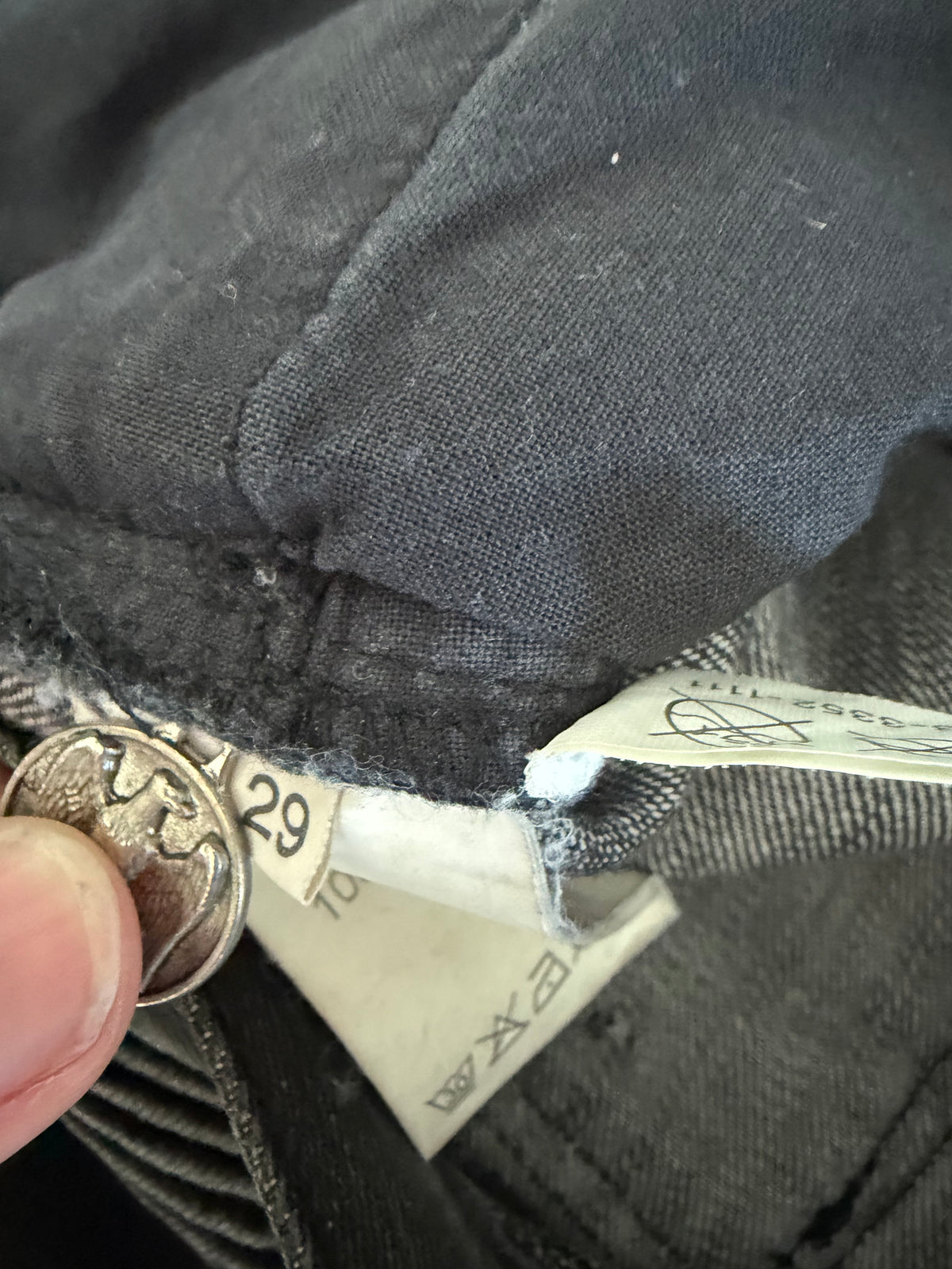 Balmain Homme SS11 Eagle Coin Biker Jeans