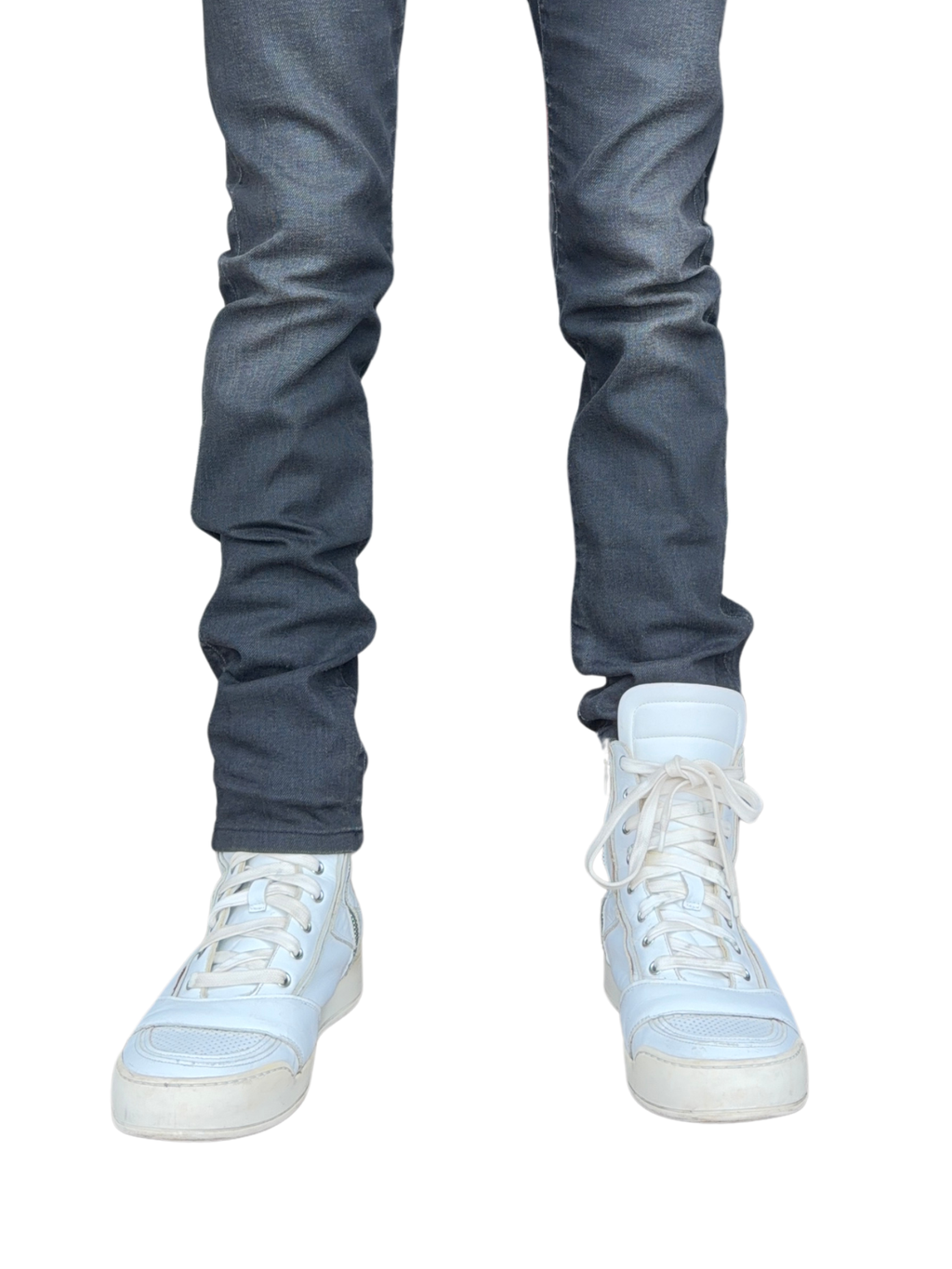 Balmain Homme SS14 Perforated High Top Sneakers