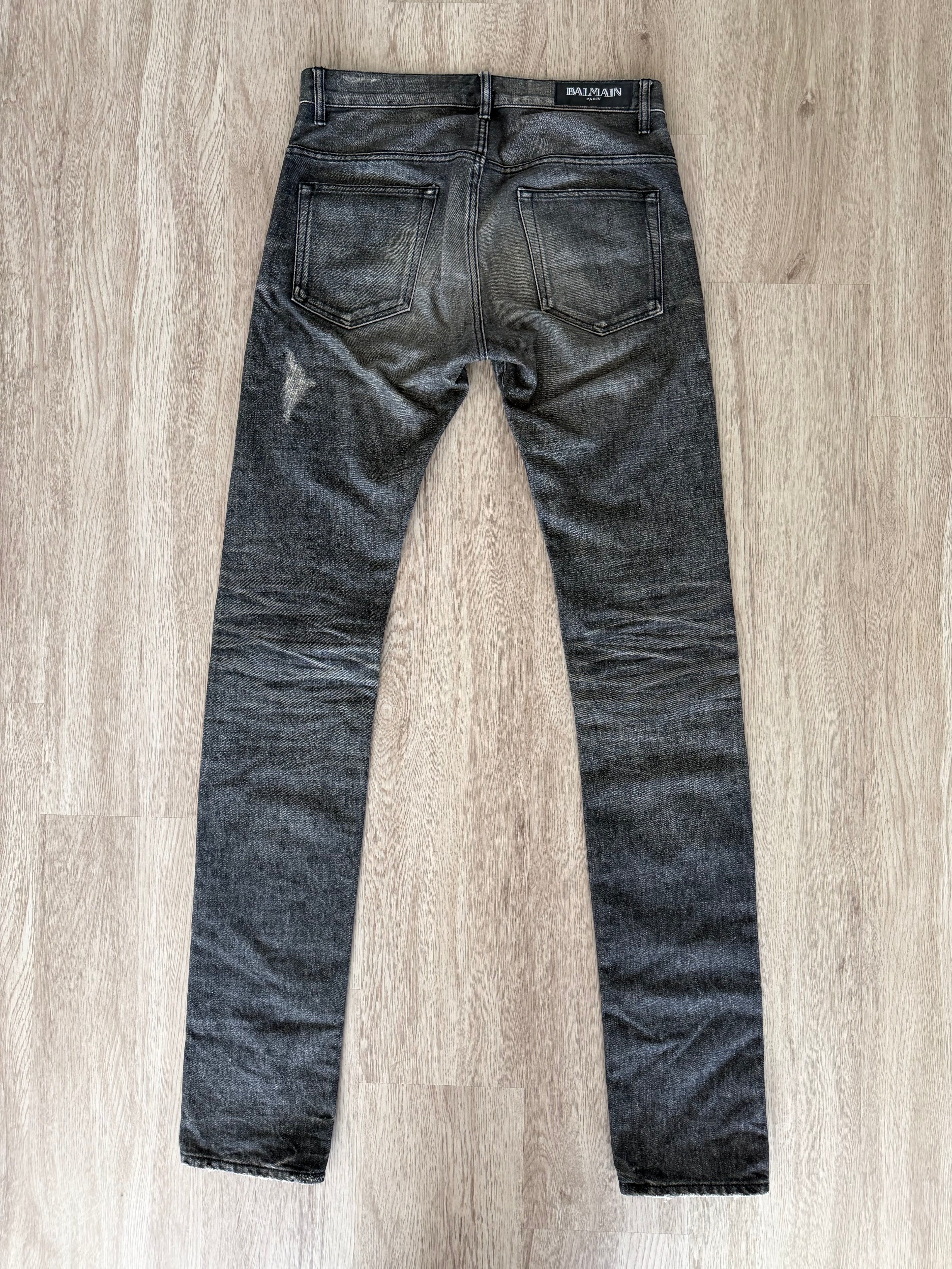 Balmain Homme AW13 Faded Jeans