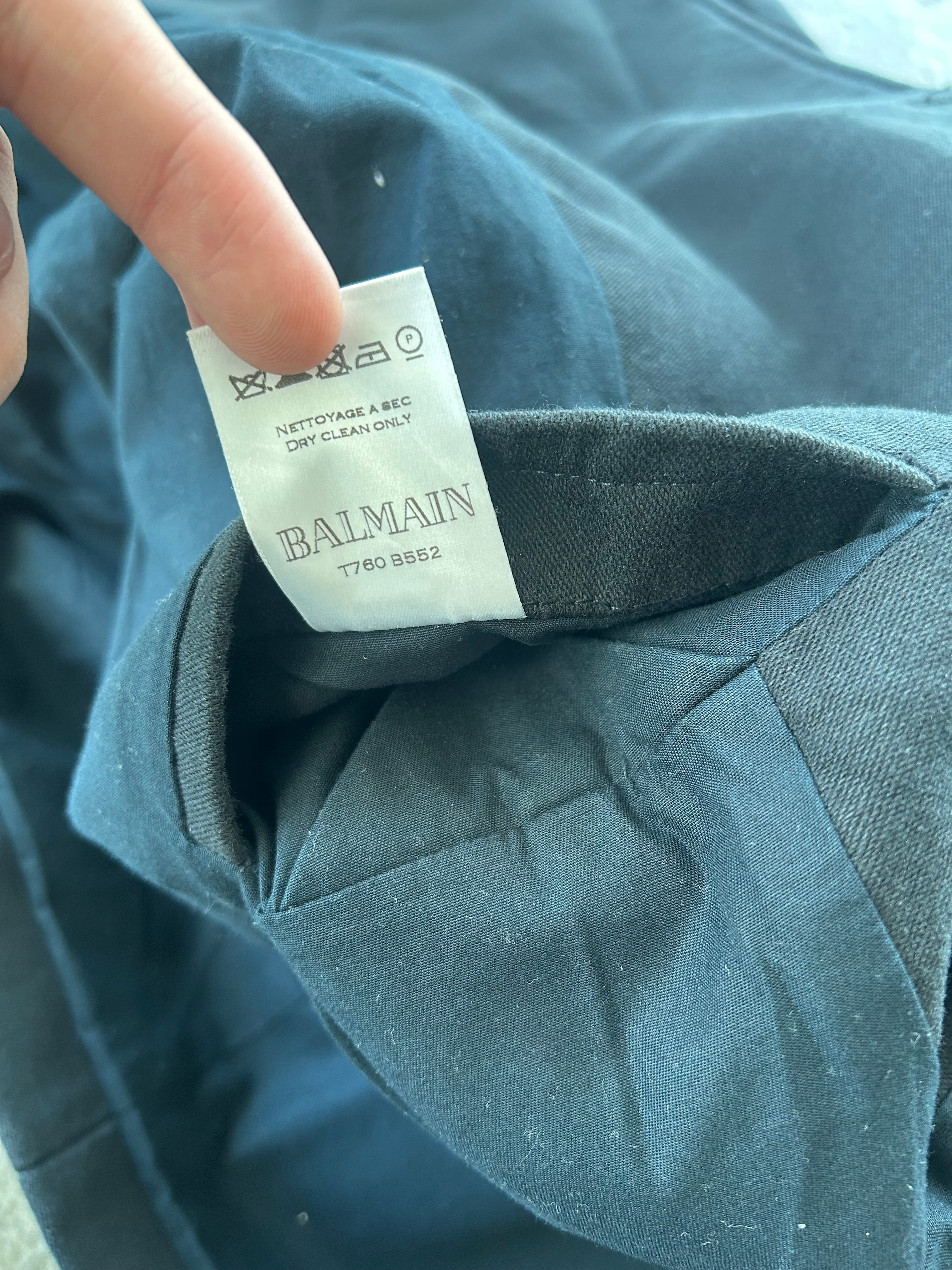 Balmain Homme SS12 Military Peacoat