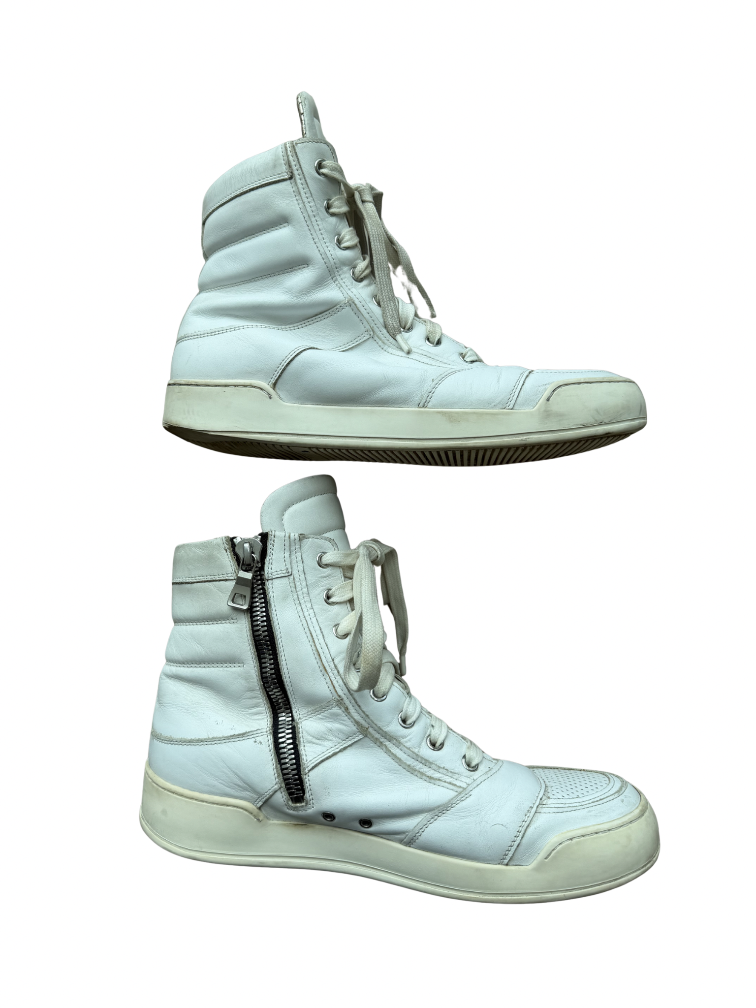 Balmain Homme SS14 Perforated High Top Sneakers