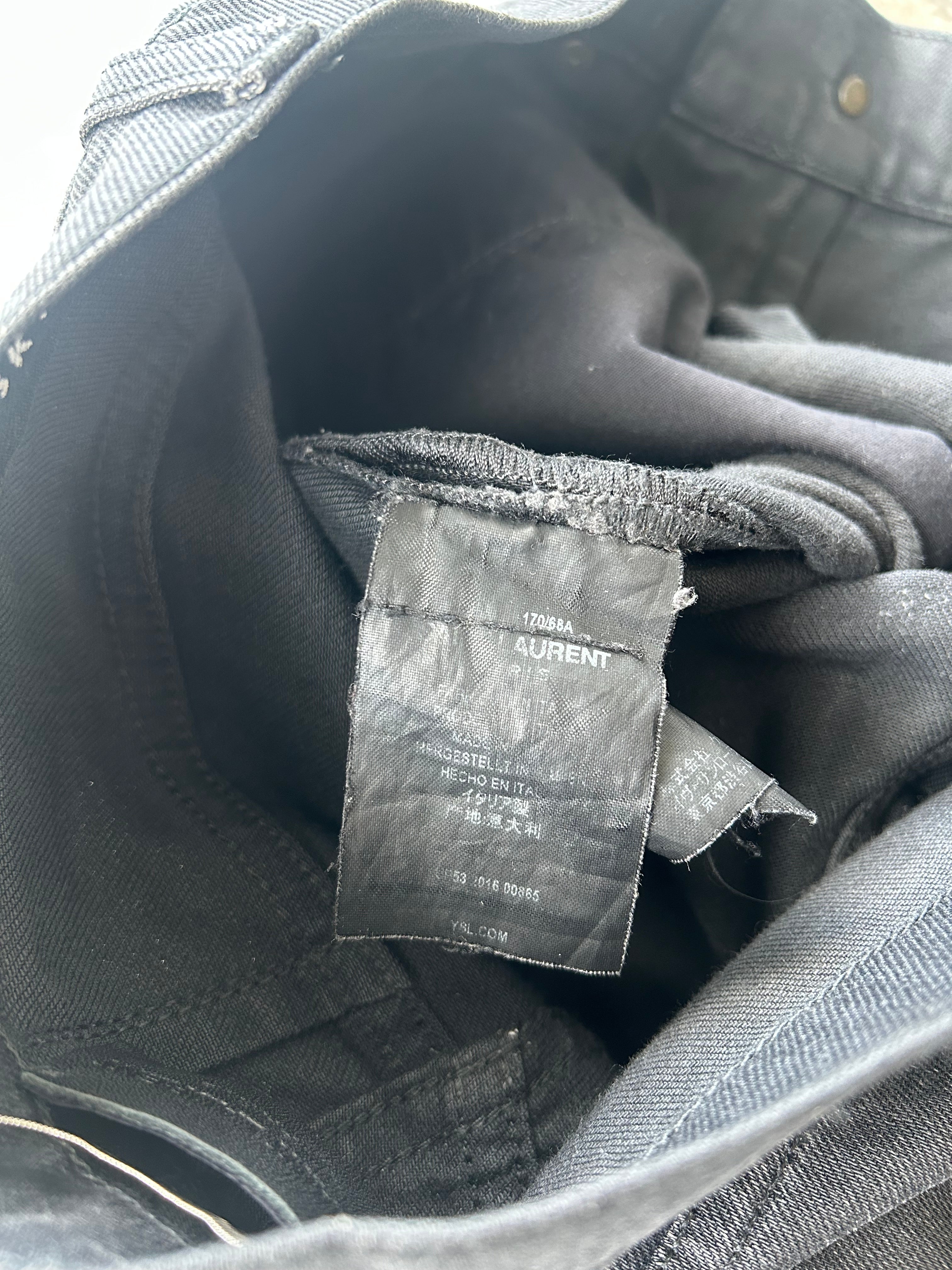 Saint Laurent Paris D02 Black Jeans