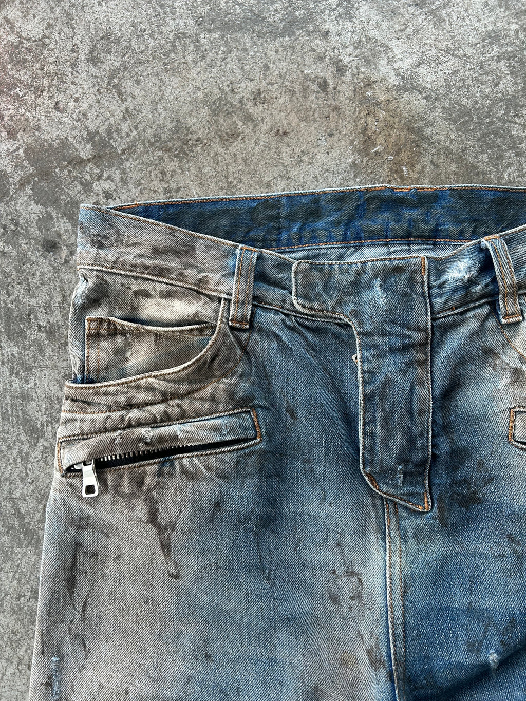 Balmain Homme SS11 Oil Spill Jeans