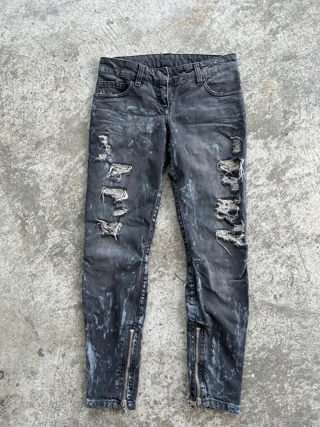 Balmain SS10 Distressed Chainmail Jeans