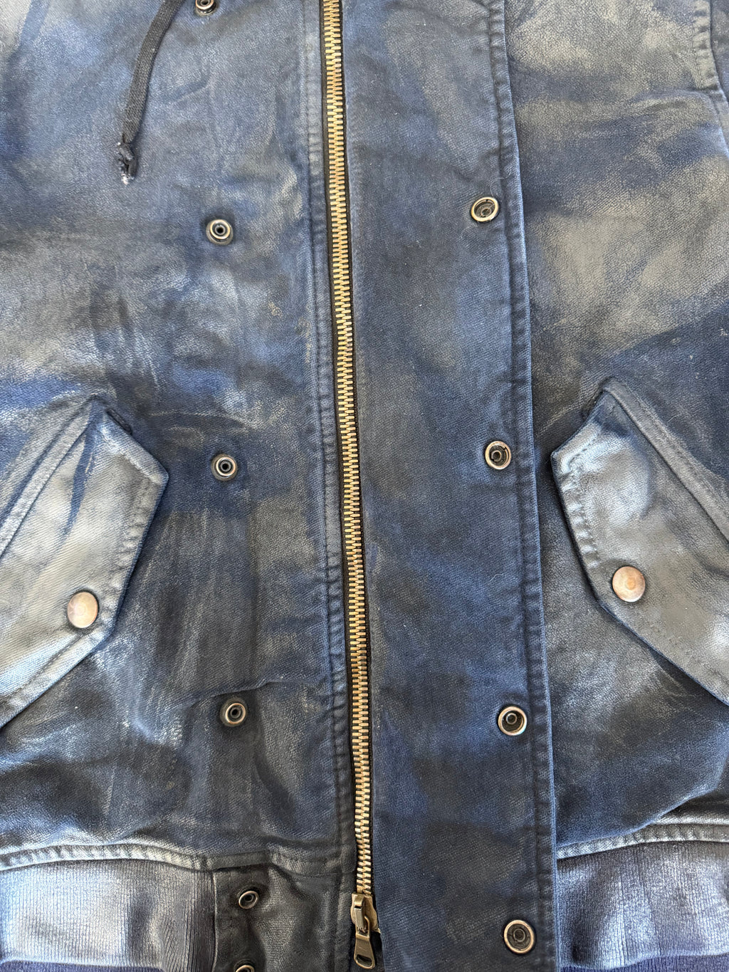 Balmain Homme AW10 Waxed Lambskin Shearling N2B Bomber Jacket