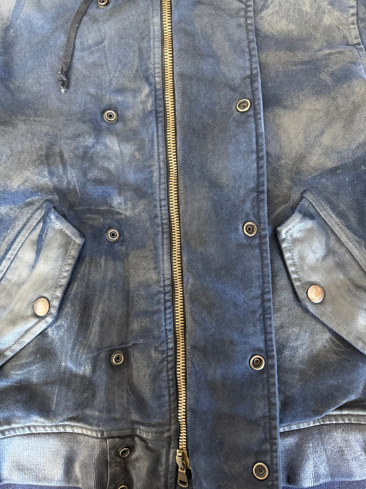 Balmain Homme AW10 Waxed Lambskin Shearling N2B Bomber Jacket