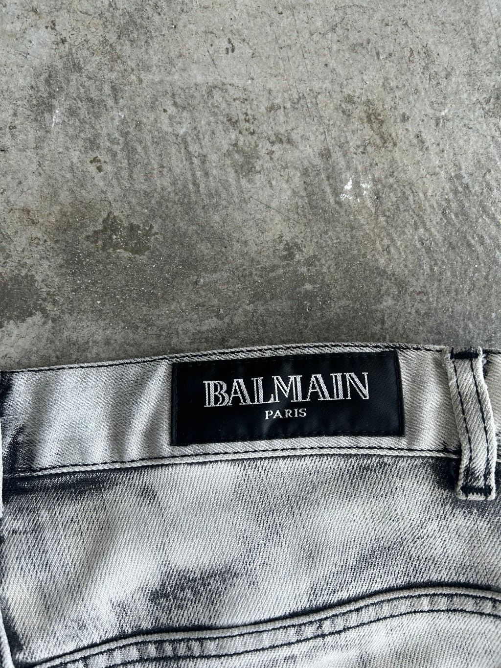 Balmain Homme SS12 Acid Wash Denim