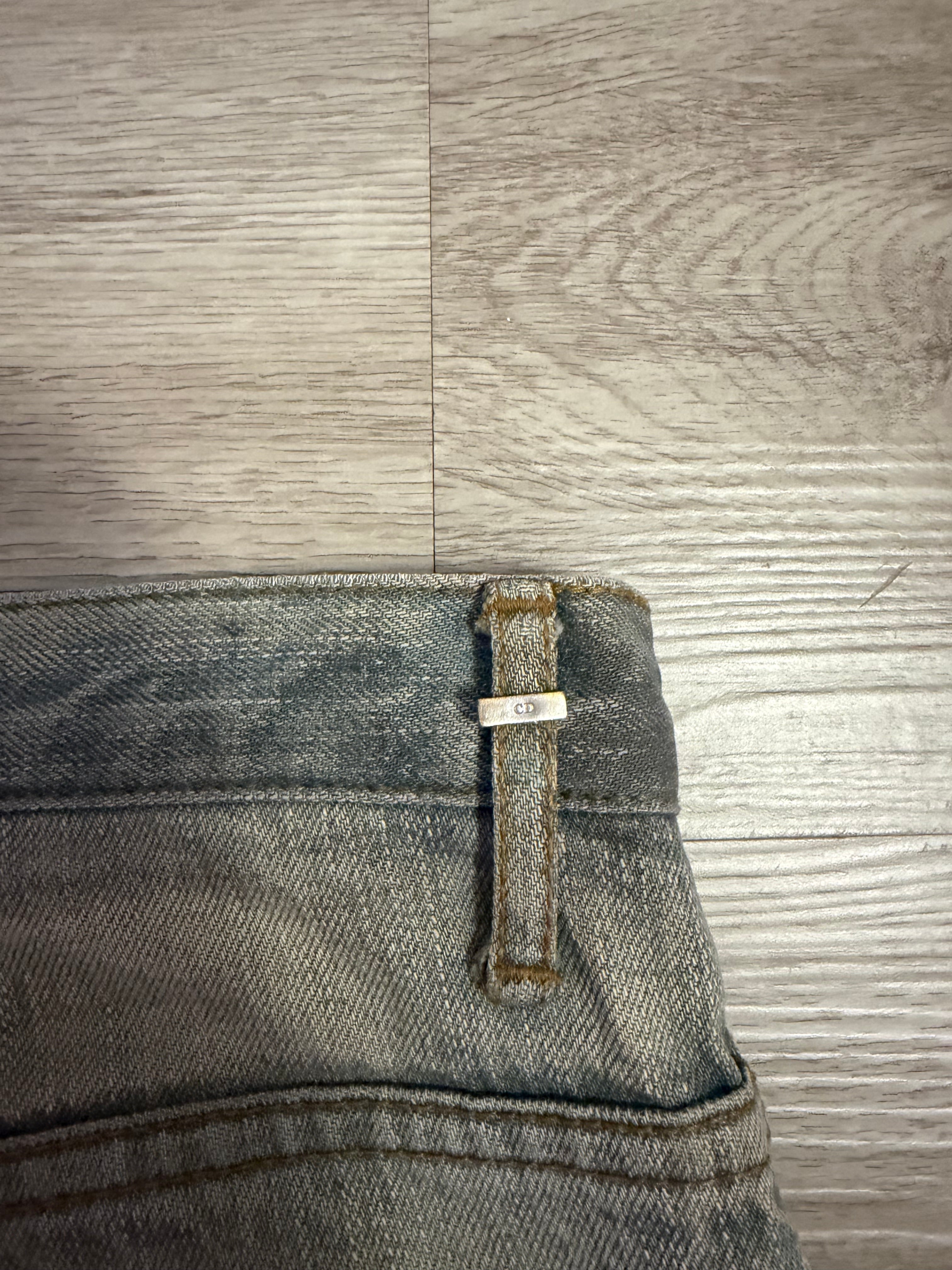Dior Homme SS04 Dirty Bleu Clair Jeans