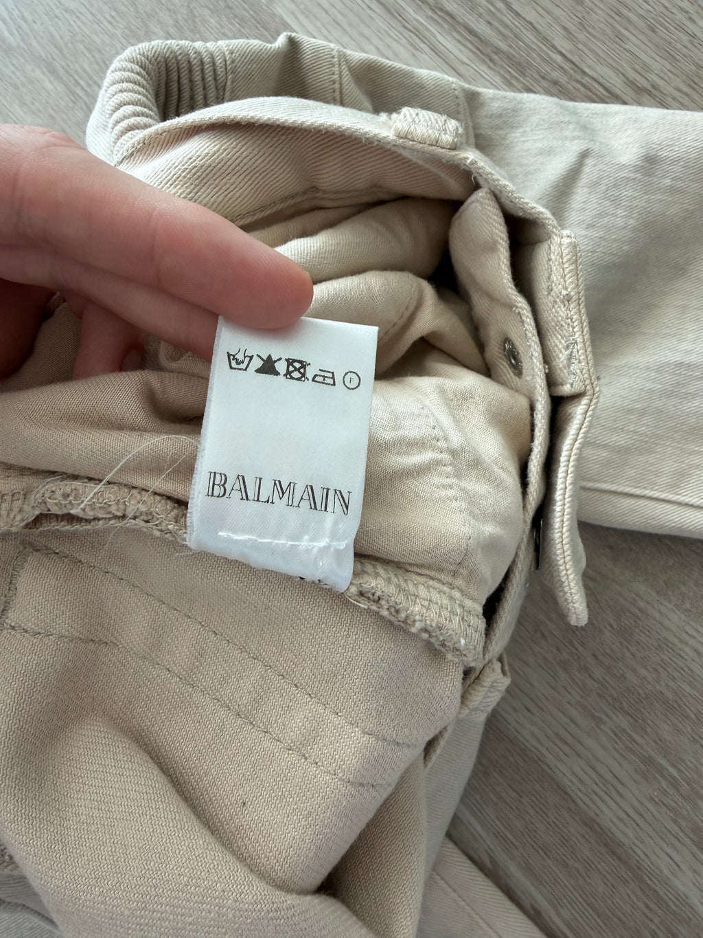 Balmain Homme AW12 Dirty Beige Bikers