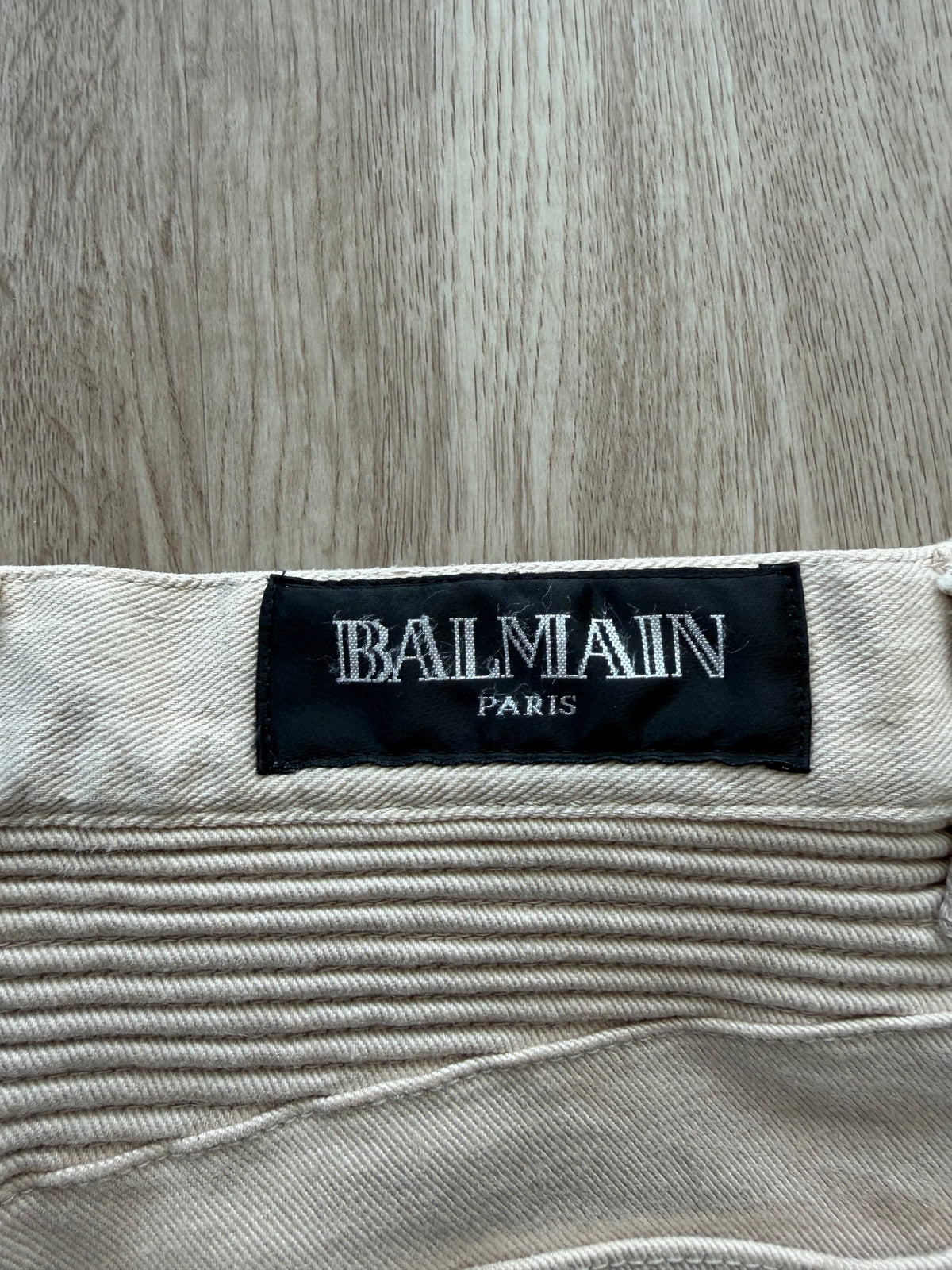 Balmain Homme AW12 Dirty Beige Bikers