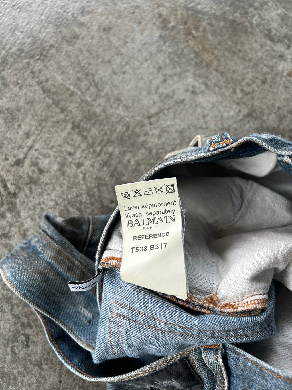 Balmain Homme SS11 Oil Spill Jeans