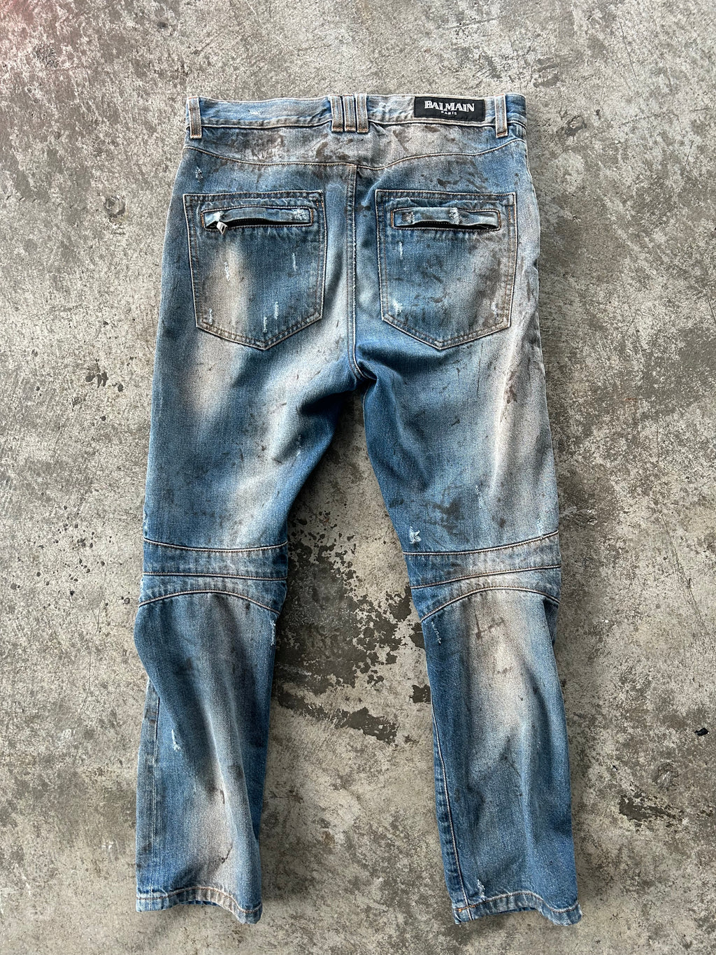 Balmain Homme SS11 Oil Spill Jeans