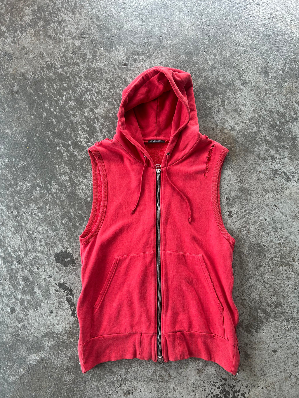 Balmain Homme SS10 Sleeveless Hoodie