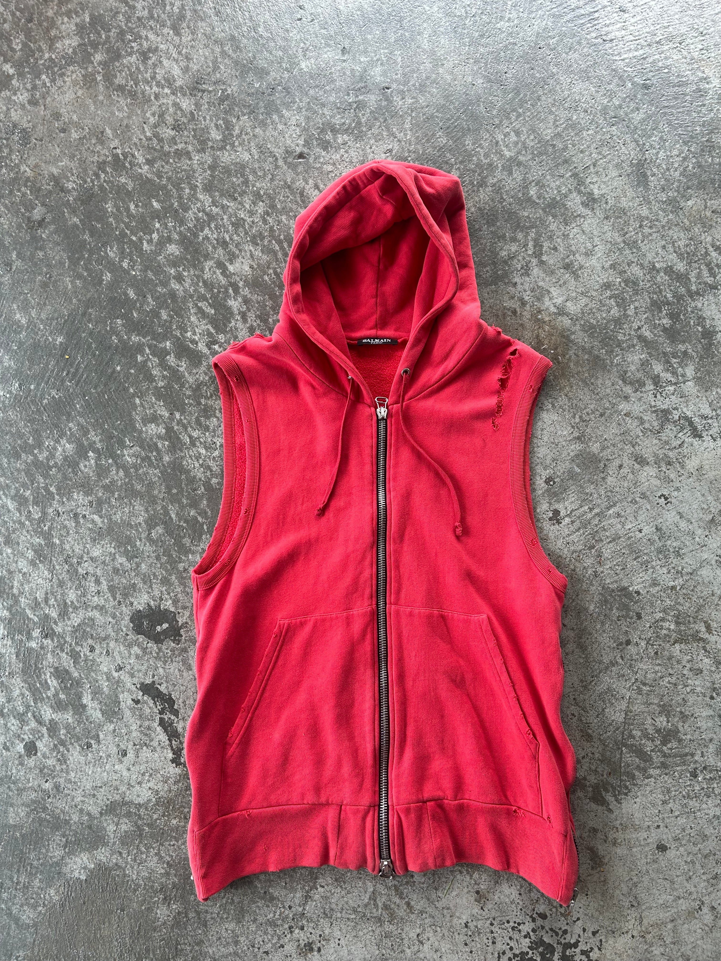 Balmain Homme SS10 Sleeveless Hoodie