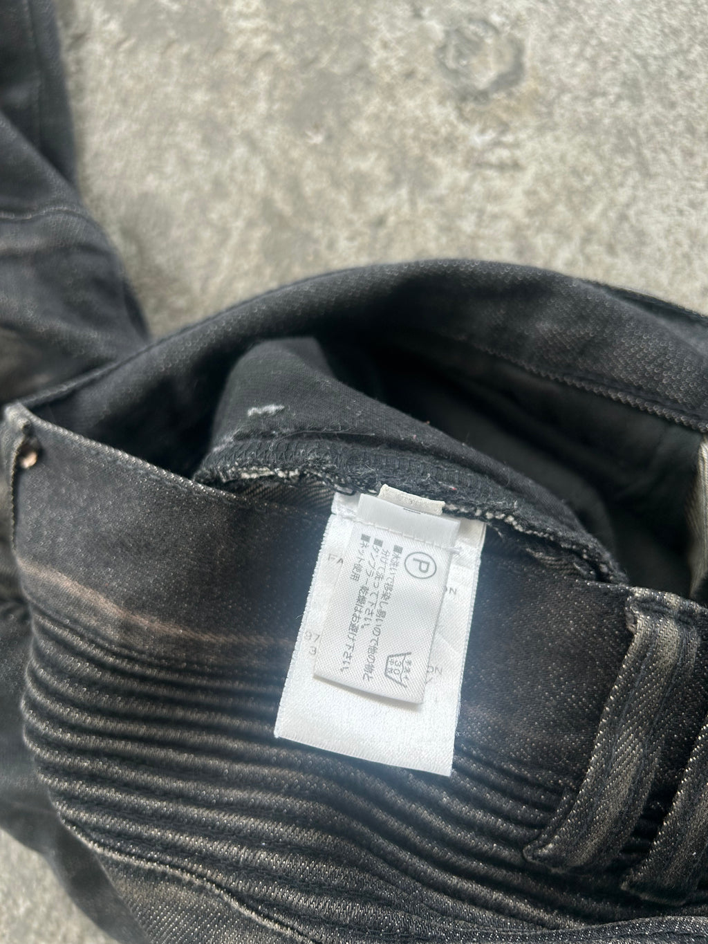 Balmain Homme AW11 Baked Biker Jeans
