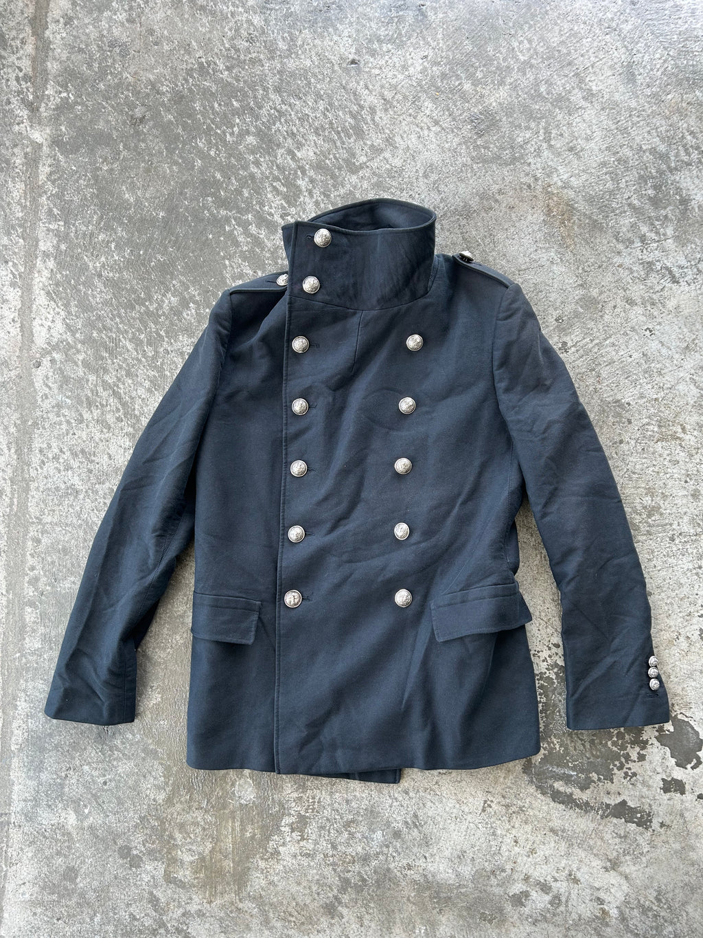 Balmain Homme SS12 Military Peacoat