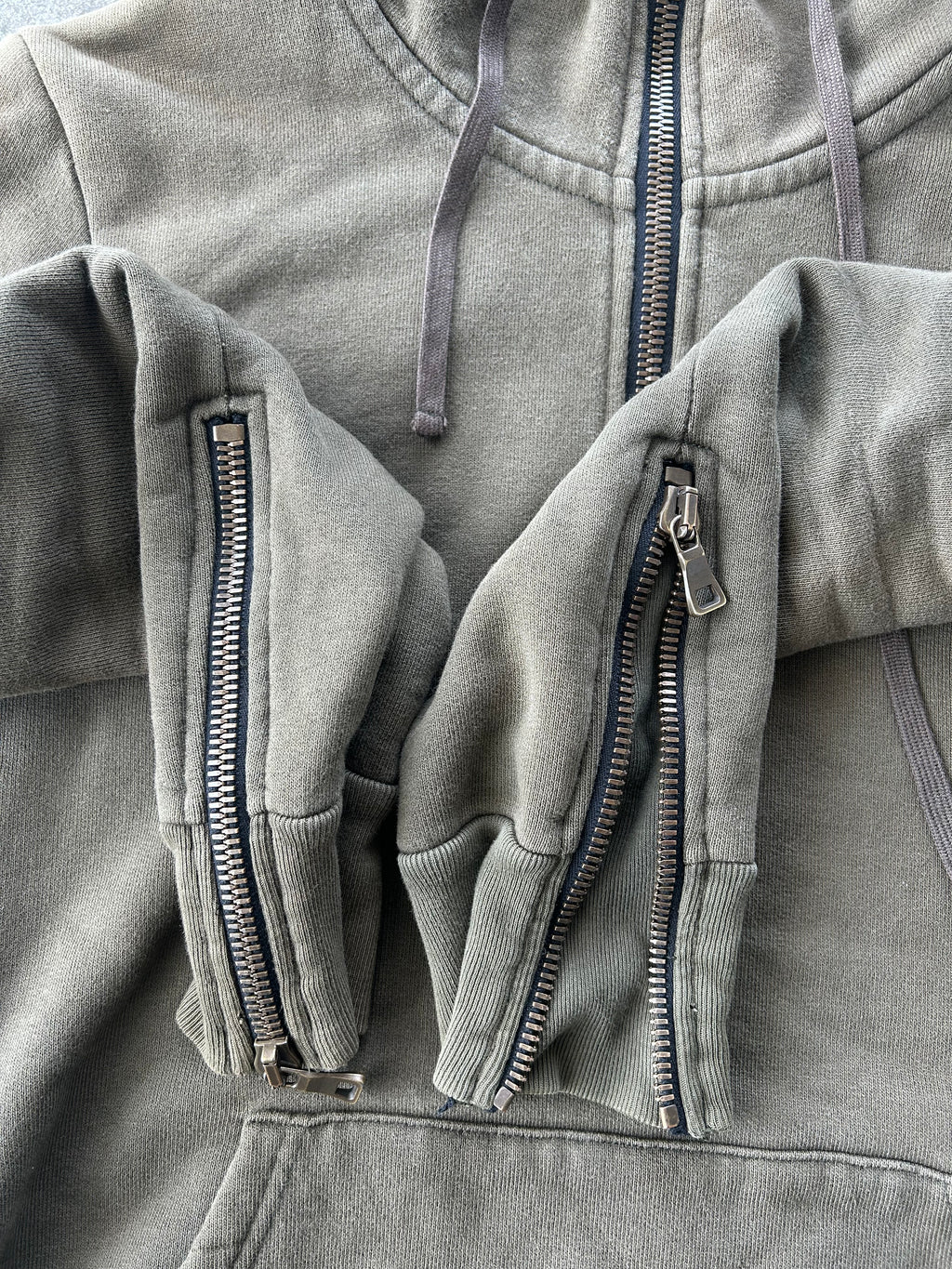 Balmain Homme AW12 Army Green Zip Up Hoodie