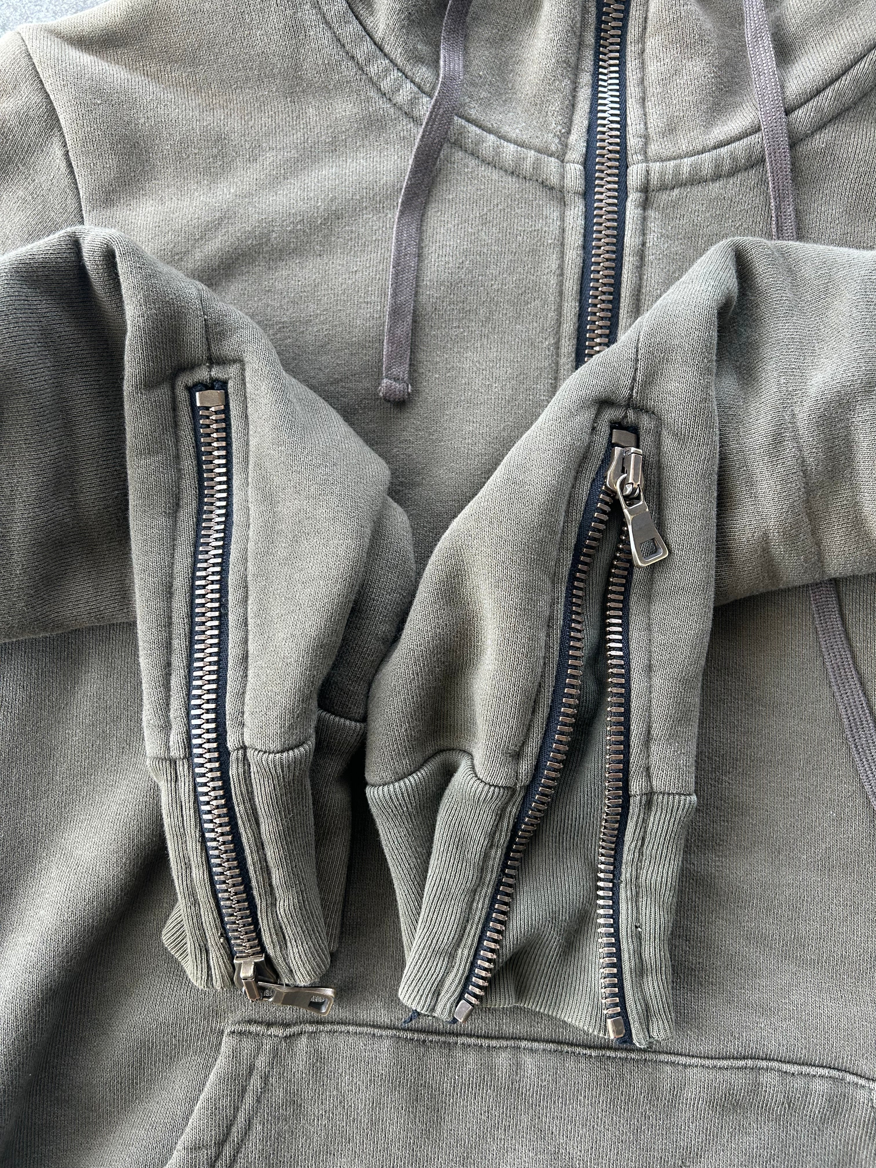 Balmain Homme AW12 Army Green Zip Up Hoodie