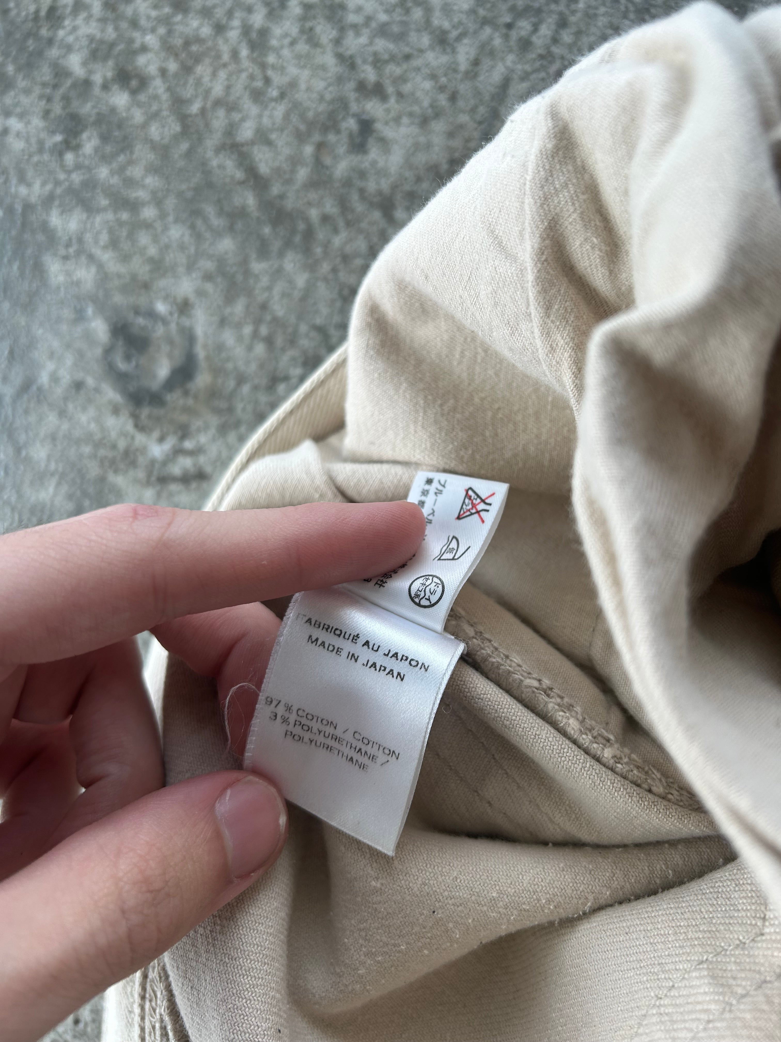 Balmain Homme AW12 Beige Biker Jeans