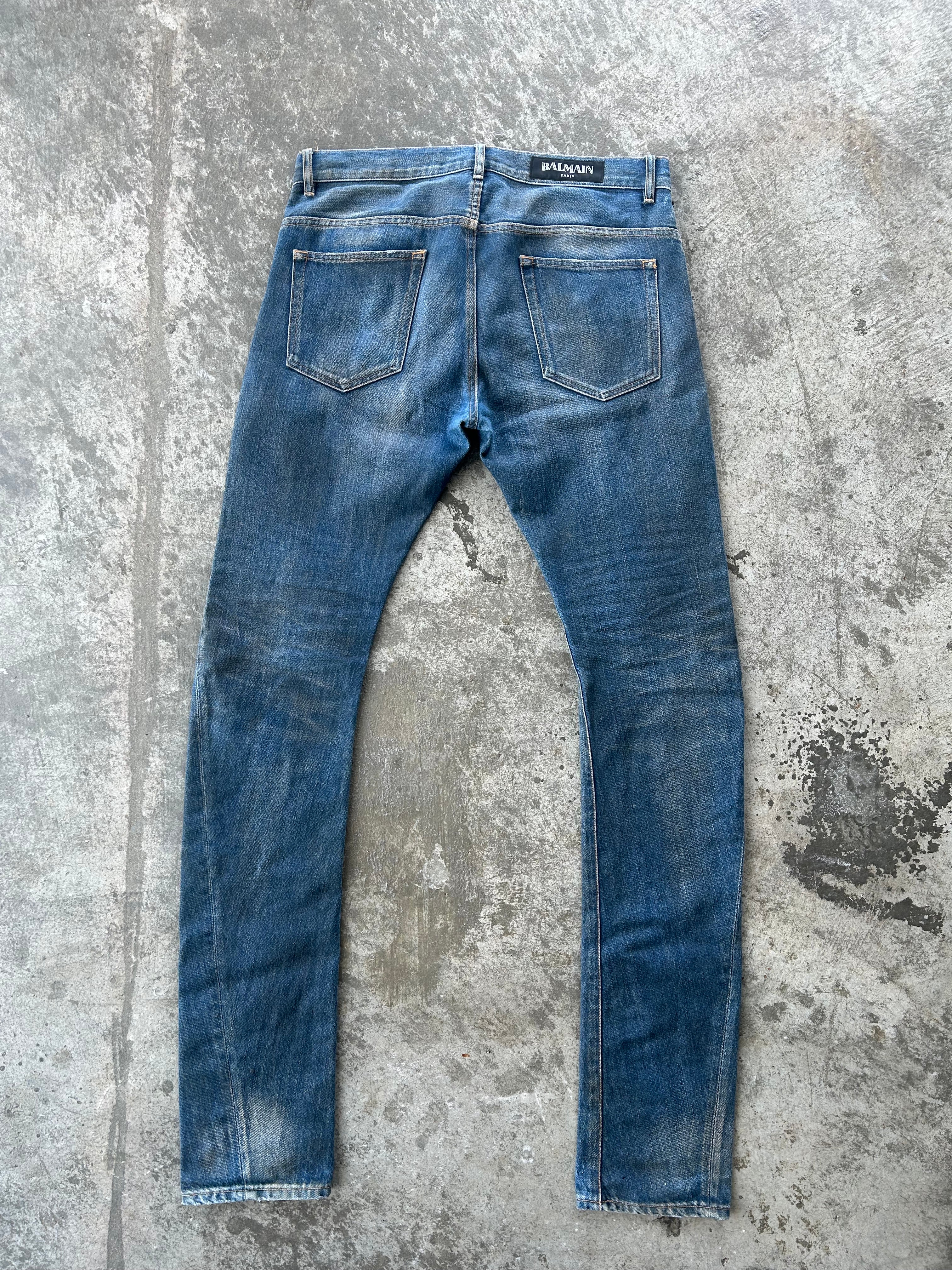 Balmain Homme SS13 Dirty Wash Denim