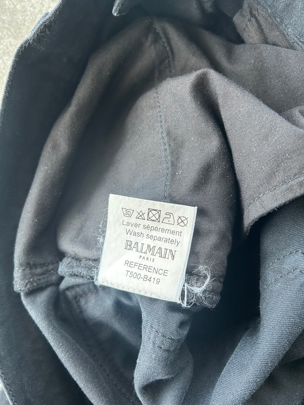 Balmain Homme AW09 Black Biker Jeans