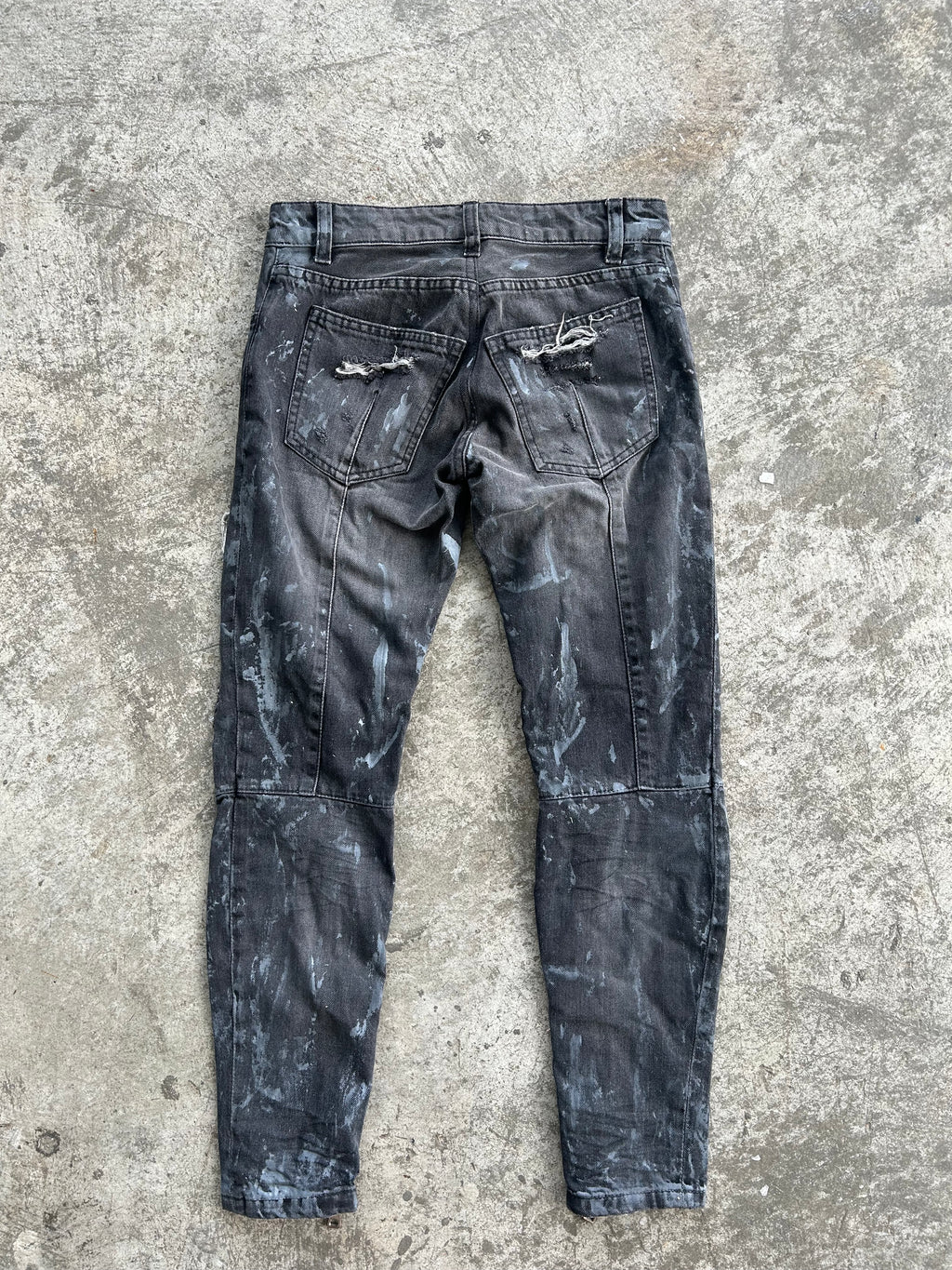 Balmain SS10 Distressed Chainmail Jeans