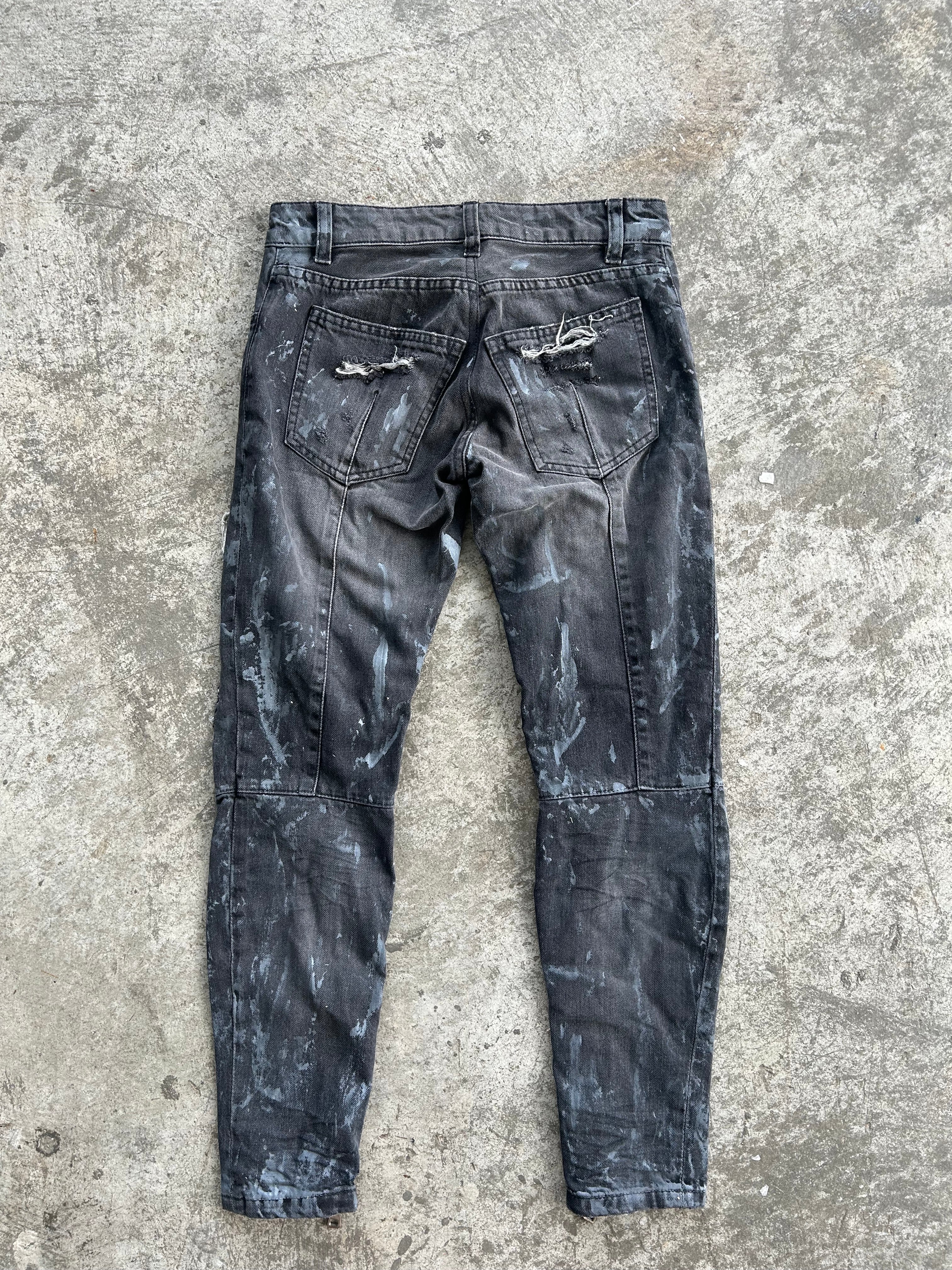 Balmain SS10 Distressed Chainmail Jeans