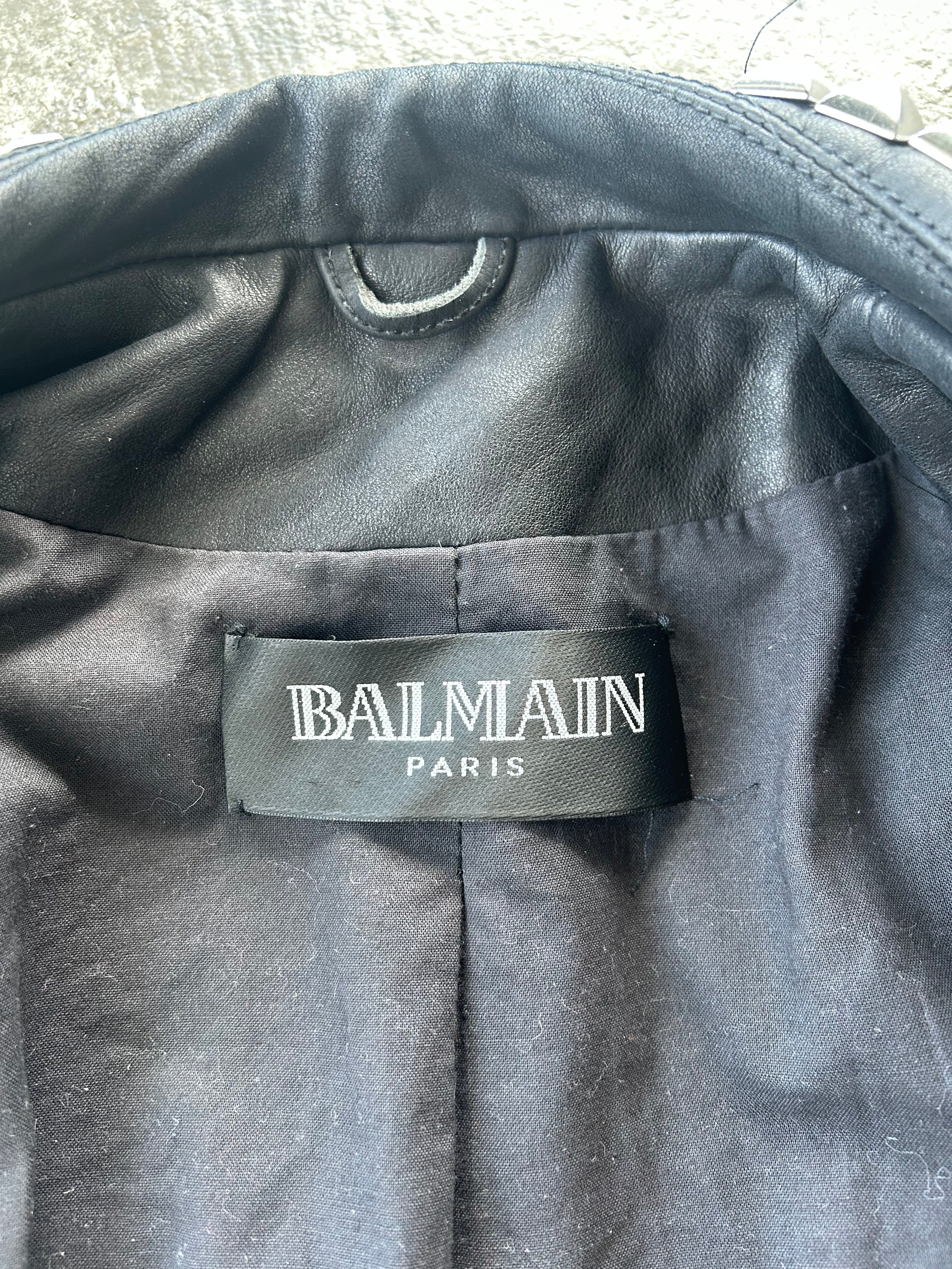 Balmain SS11 Studded Leather Jacket